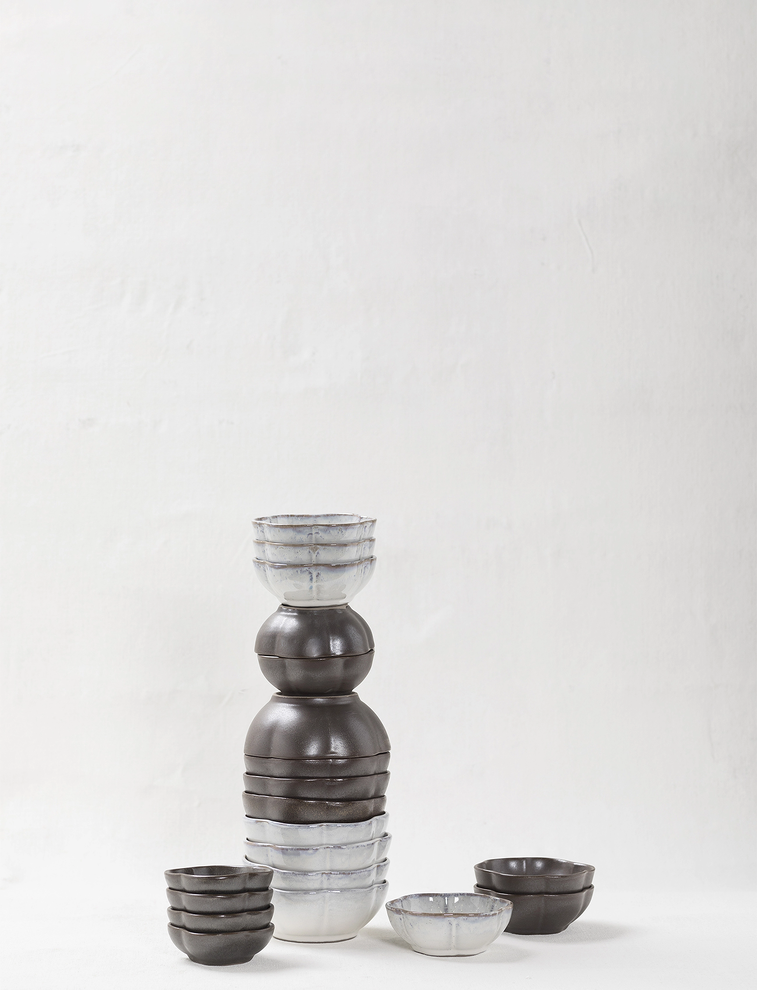 Serax Bowl Ribbed L Green Inku By Sergio Herman Set/4, L, Bowls, Grün - Breakfast Homeware