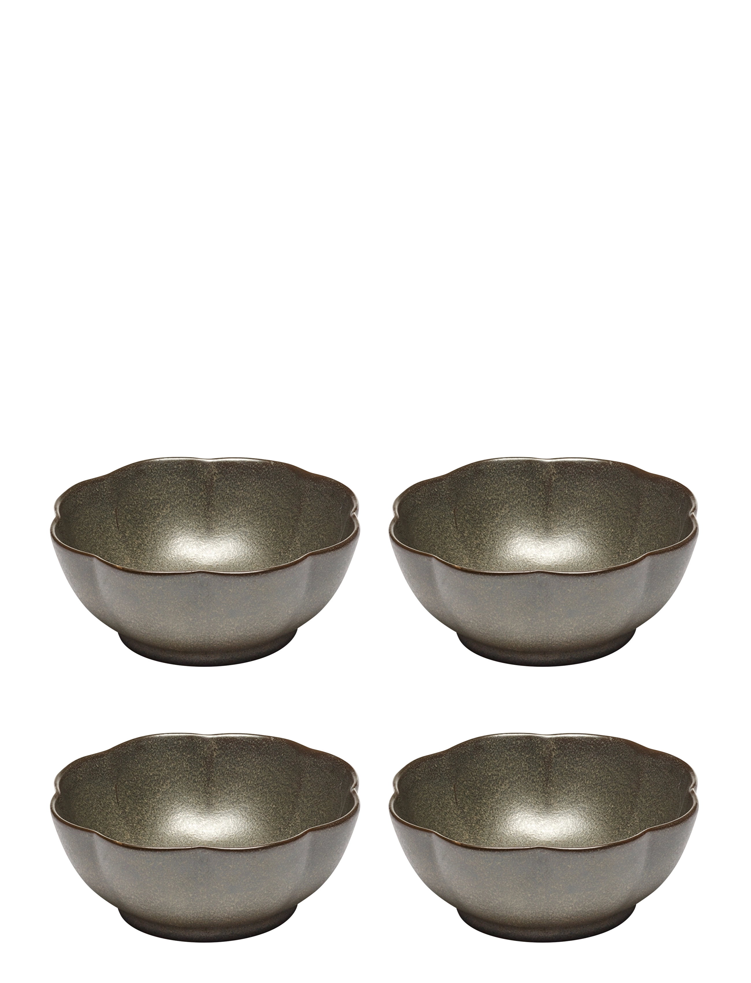 Serax Bowl Ribbed Xl Green Inku By Sergio Herman Set/4, XL, Bowls, Grün - Breakfast Homeware