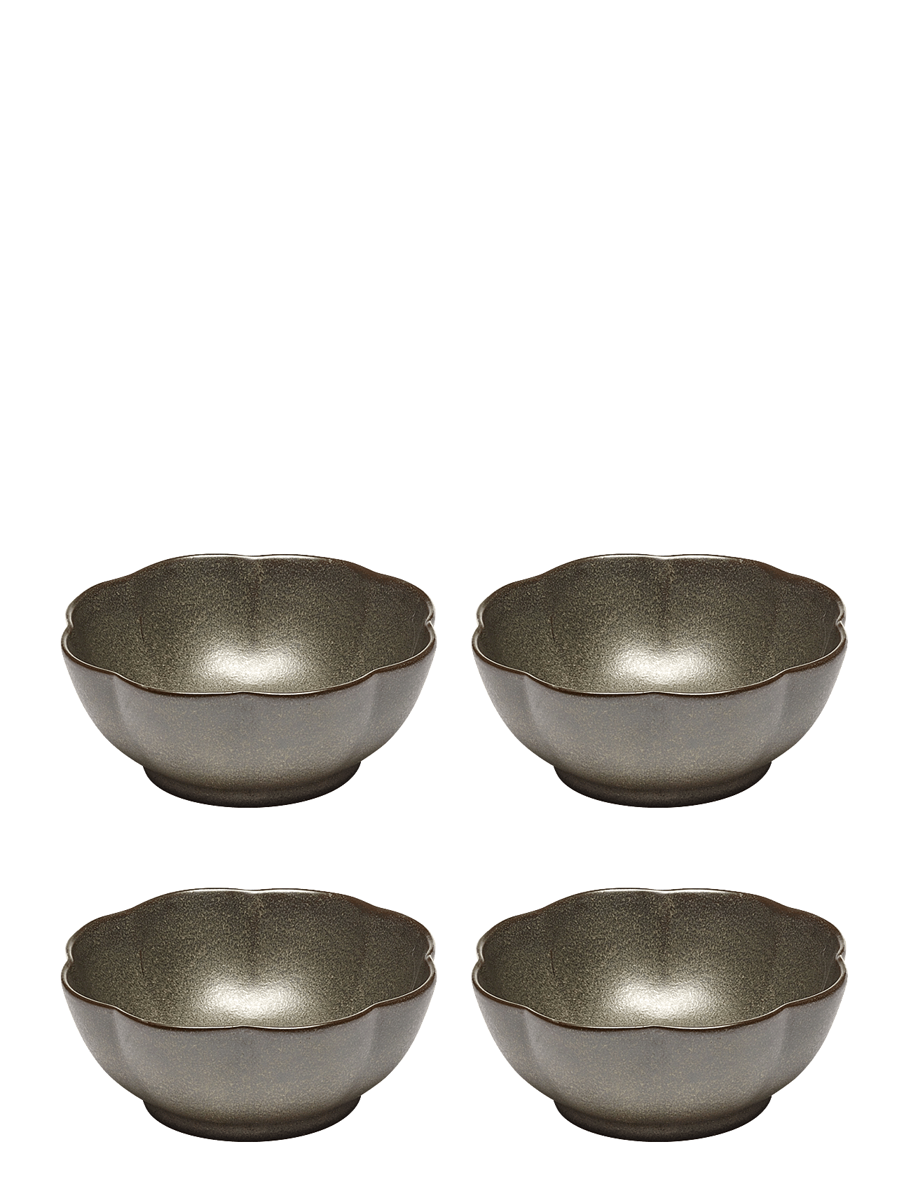 Serax | Bowl Ribbed Xl Green Inku By Sergio Herman Set/4 | XL