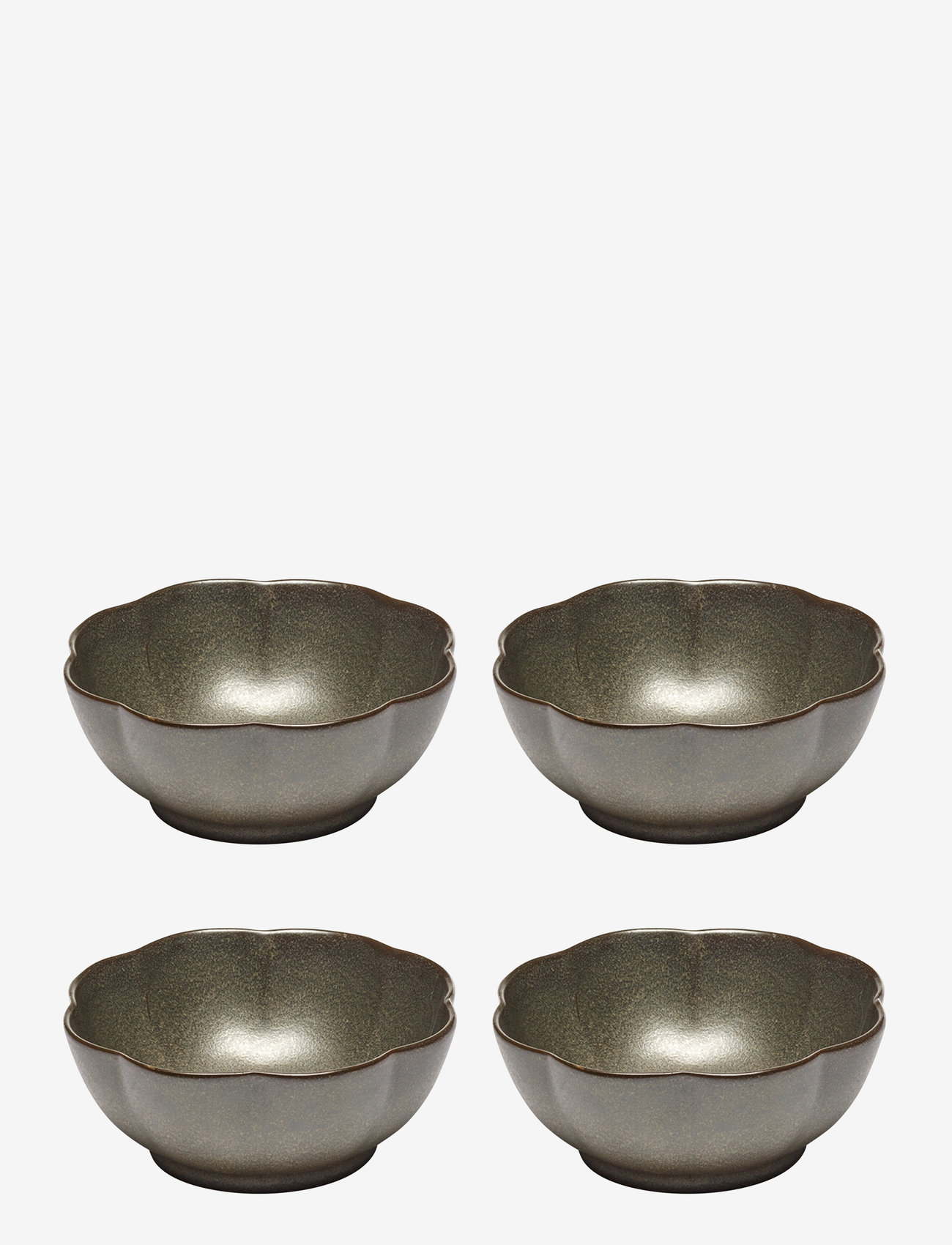 Serax - BOWL RIBBED XL GREEN INKU BY SERGIO HERMAN SET/4 - køb efter pris - green - 0