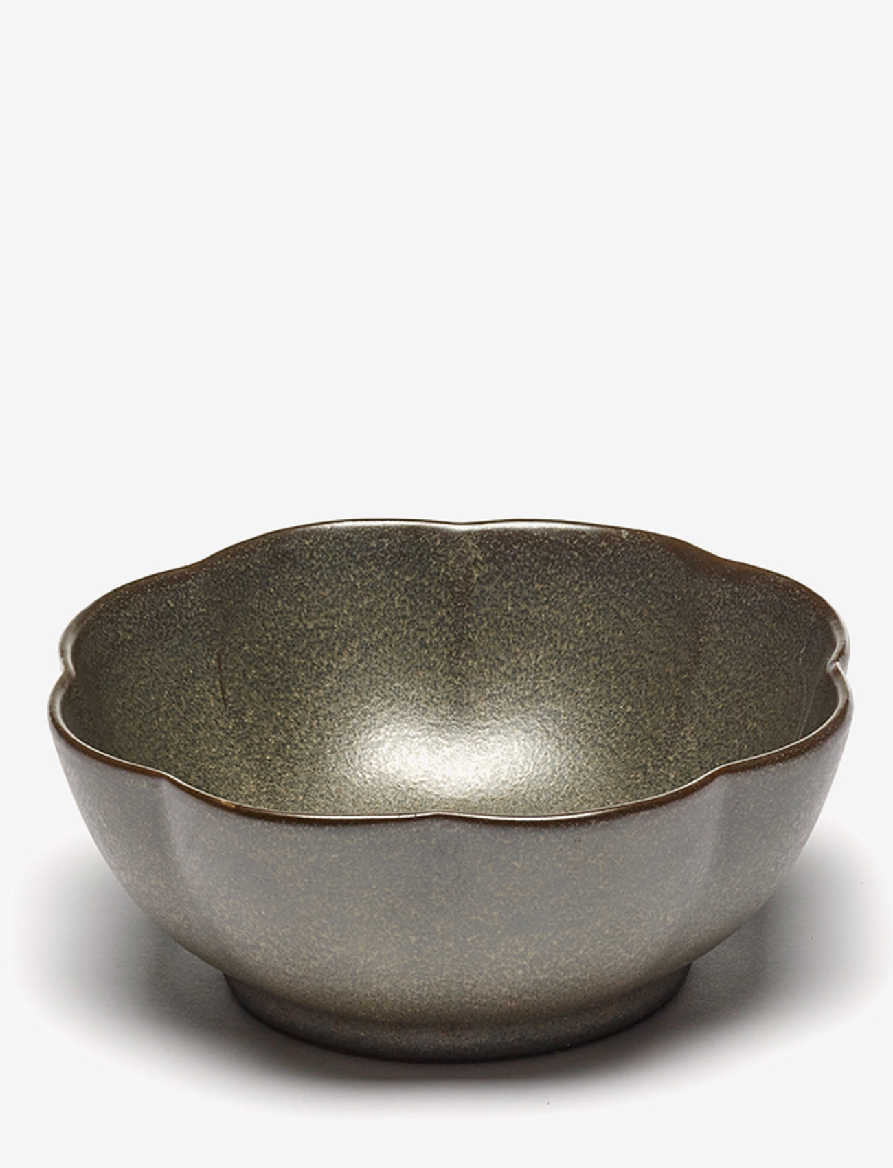 Serax - BOWL RIBBED XL GREEN INKU BY SERGIO HERMAN SET/4 - køb efter pris - green - 1