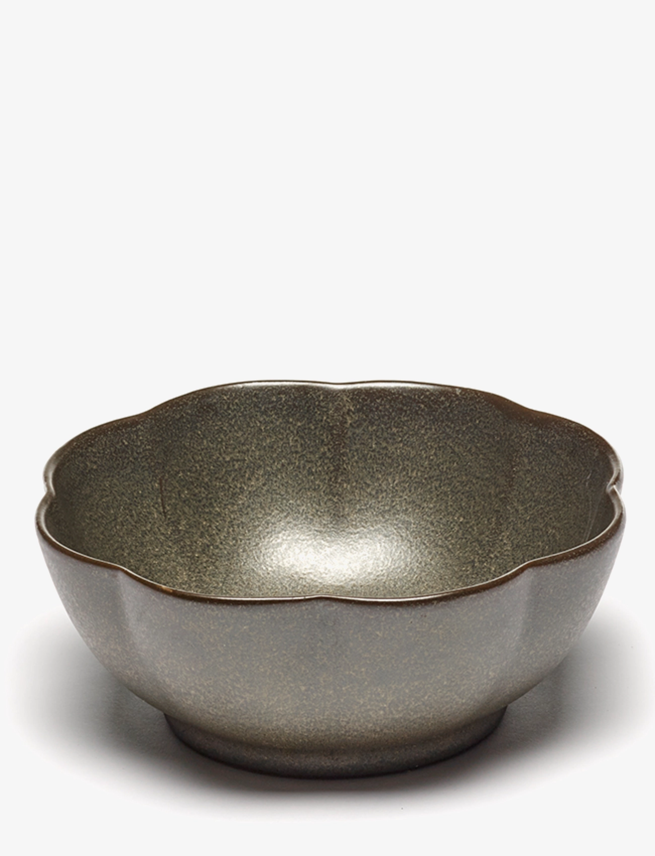 Serax - BOWL RIBBED XL GREEN INKU BY SERGIO HERMAN SET/4 - morgunverðarskálar - green - 1