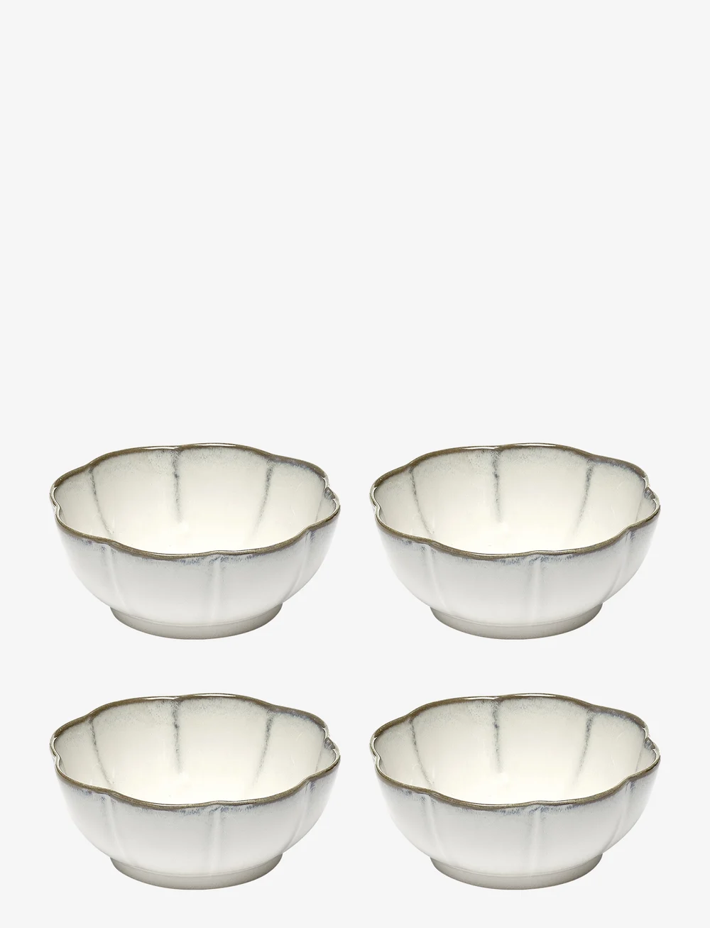 Serax - BOWL RIBBED XL INKU BY SERGIO HERMAN SET/4 - Üle 100 € - white - 0