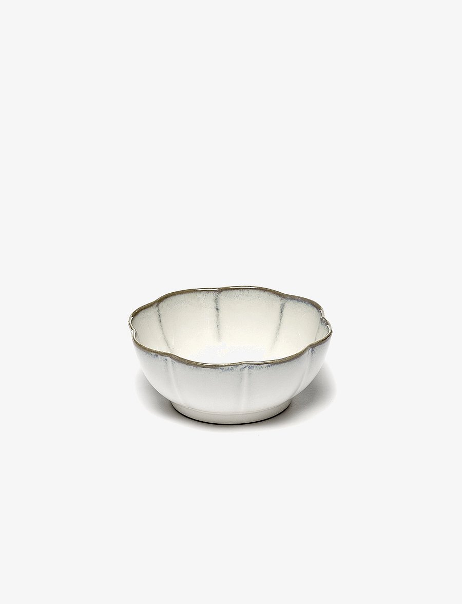 Serax - BOWL RIBBED XL INKU BY SERGIO HERMAN SET/4 - vaisių dubenys - white - 1