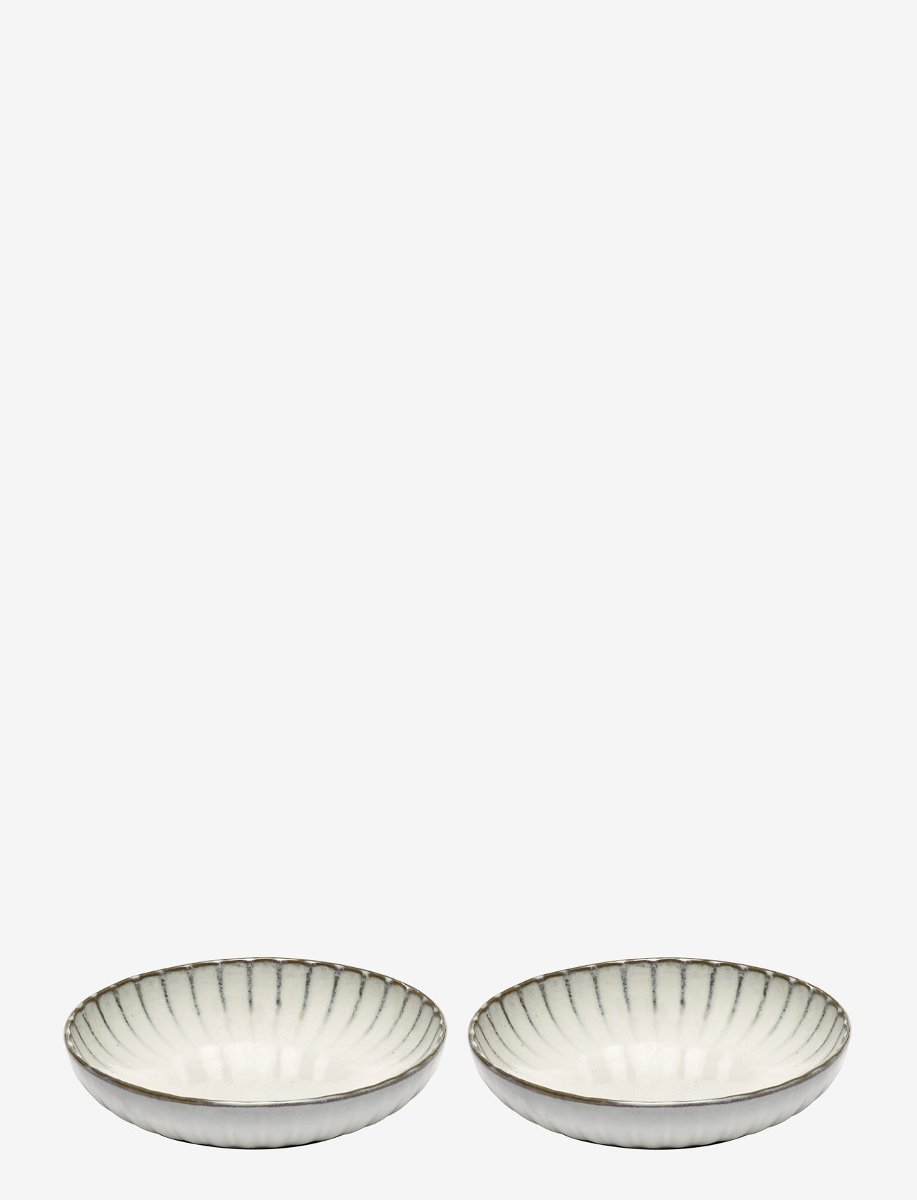 Serax - HIGH PLATE S INKU BY SERGIO HERMAN SET/2 - deep plates - white - 0