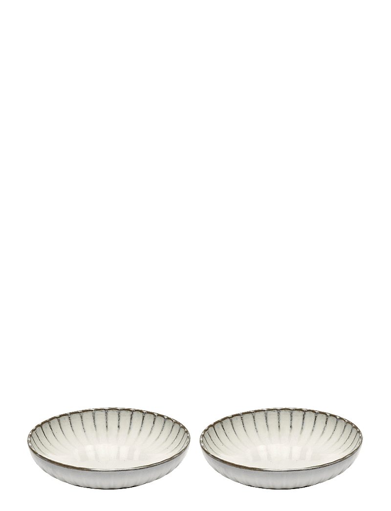 Serax - HIGH PLATE S INKU BY SERGIO HERMAN SET/2 - tiefe teller - white - 0