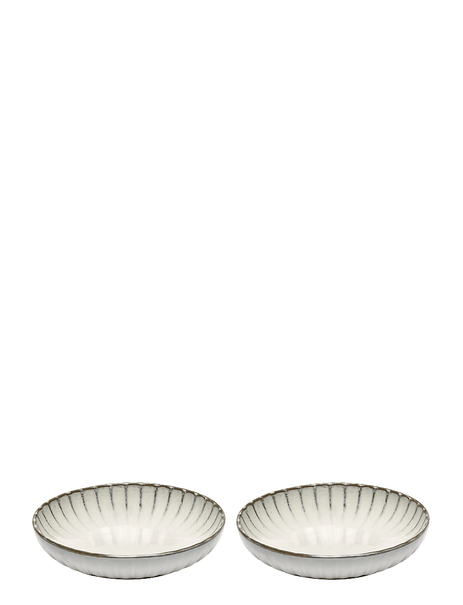 Serax - HIGH PLATE S INKU BY SERGIO HERMAN SET/2 - tiefe teller - white - 0