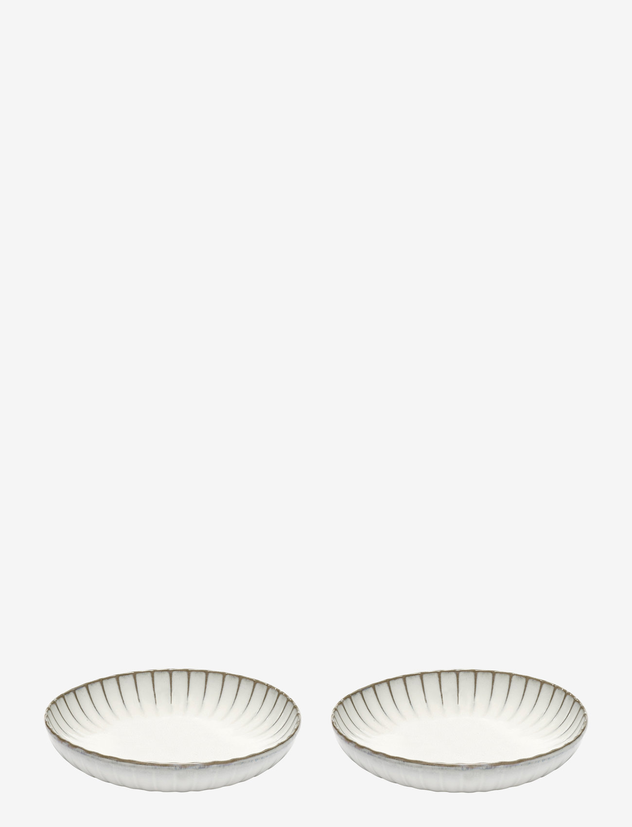 Serax - HIGH PLATE M INKU BY SERGIO HERMAN SET/2 - köp efter pris - white - 0