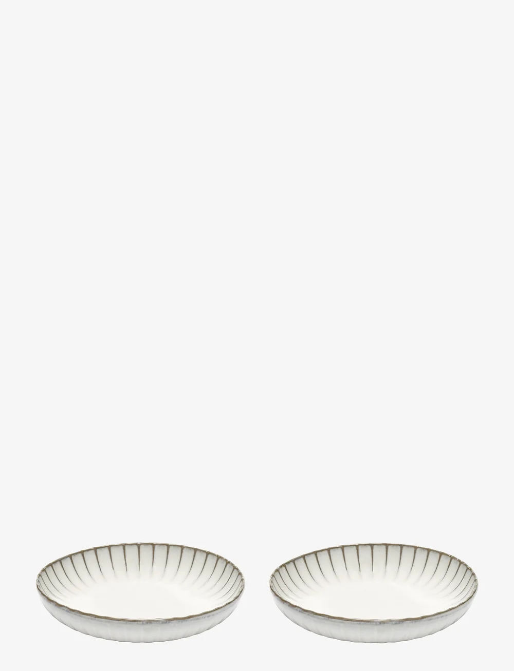 Serax - HIGH PLATE M INKU BY SERGIO HERMAN SET/2 - tiefe teller - white - 0