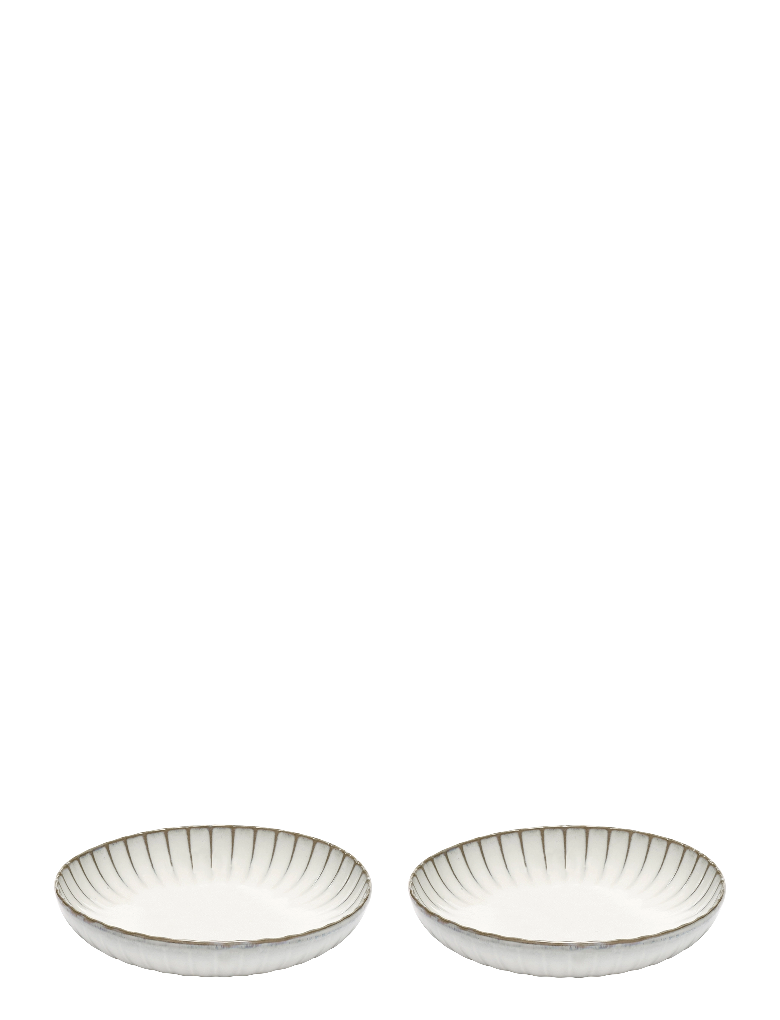 Serax HIGH PLATE M INKU BY SERGIO HERMAN SET/2 - Teller - WHITE / white