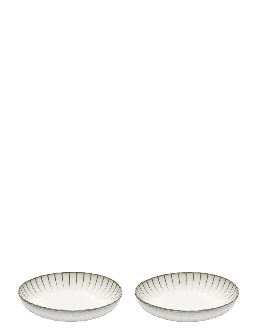 Serax - HIGH PLATE M INKU BY SERGIO HERMAN SET/2 - tiefe teller - white - 1