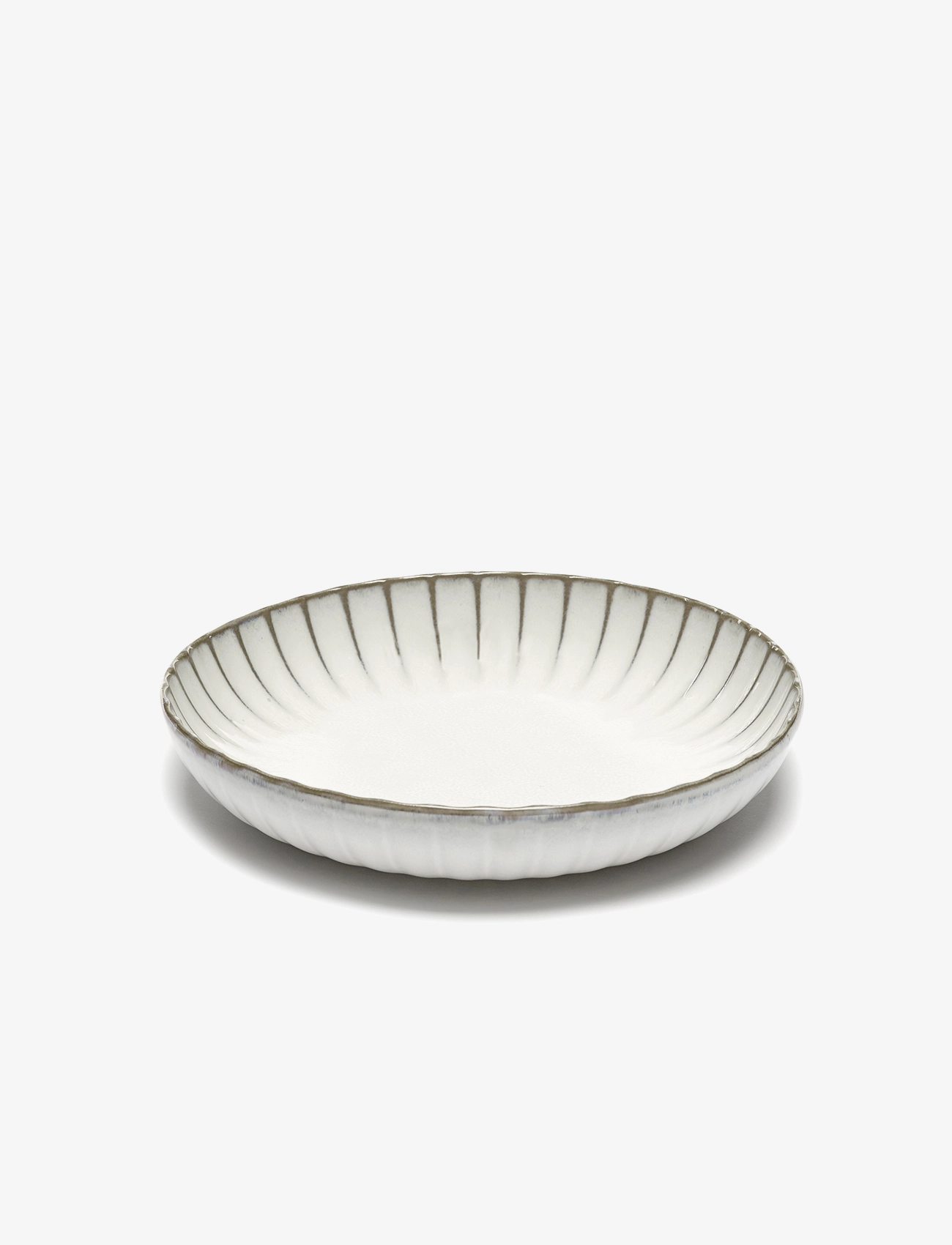 Serax - HIGH PLATE M INKU BY SERGIO HERMAN SET/2 - djupa tallrikar - white - 2