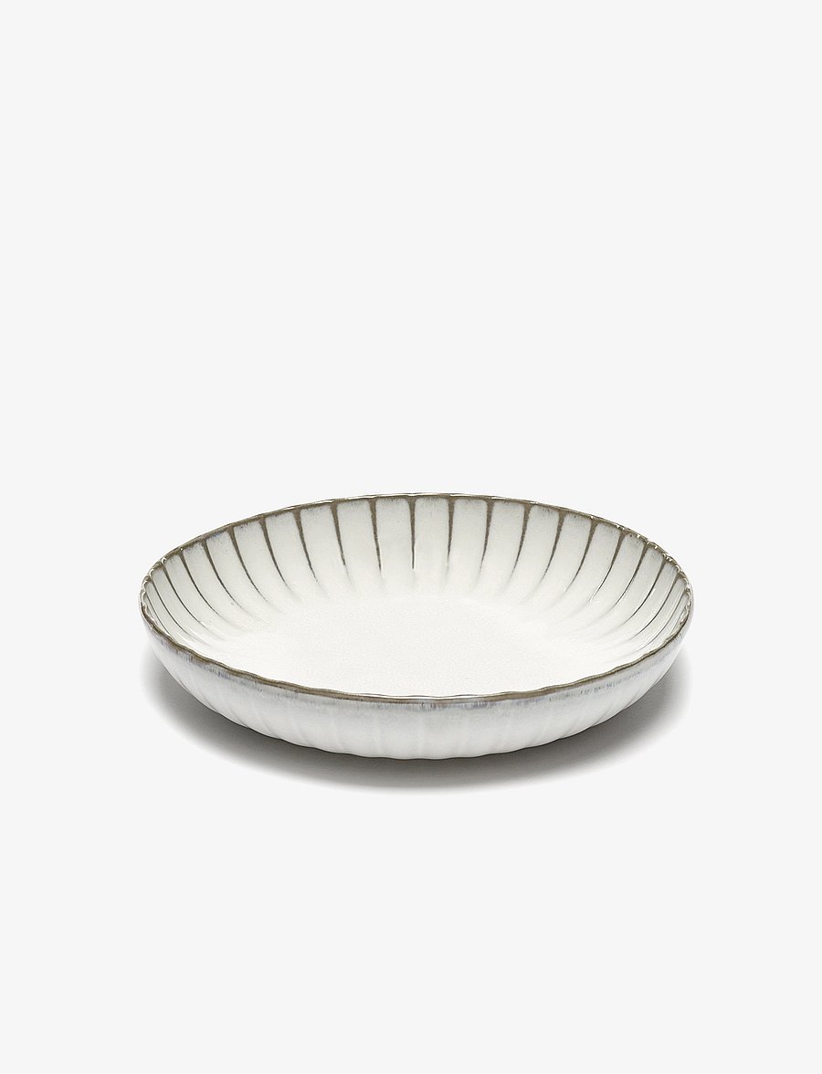 Serax - HIGH PLATE M INKU BY SERGIO HERMAN SET/2 - tiefe teller - white - 2