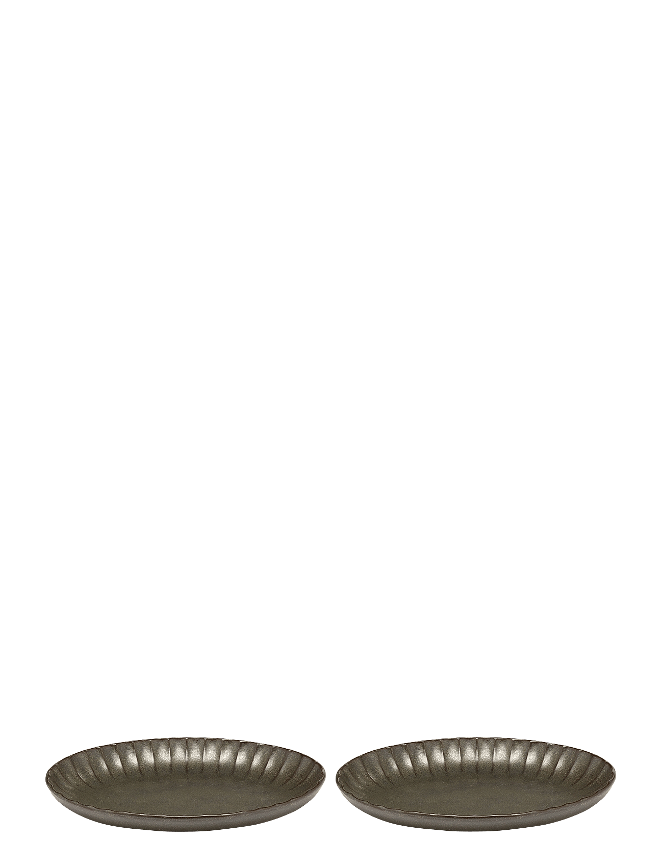 Serax | Serving Bowl Oval Green Inku By Sergio Herman Set/2 | ONE SIZE