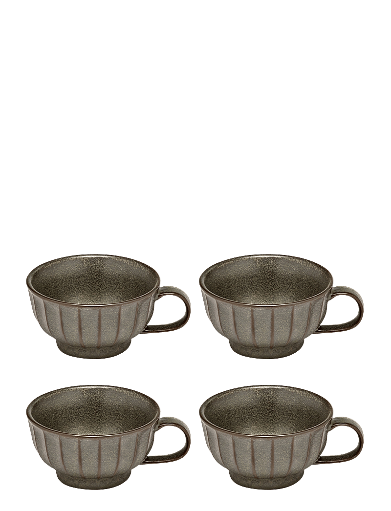 Serax - CAPPUCCINO CUP GREEN INKU BY SERGIO HERMAN SET/4 - kaffetassen - green - 0