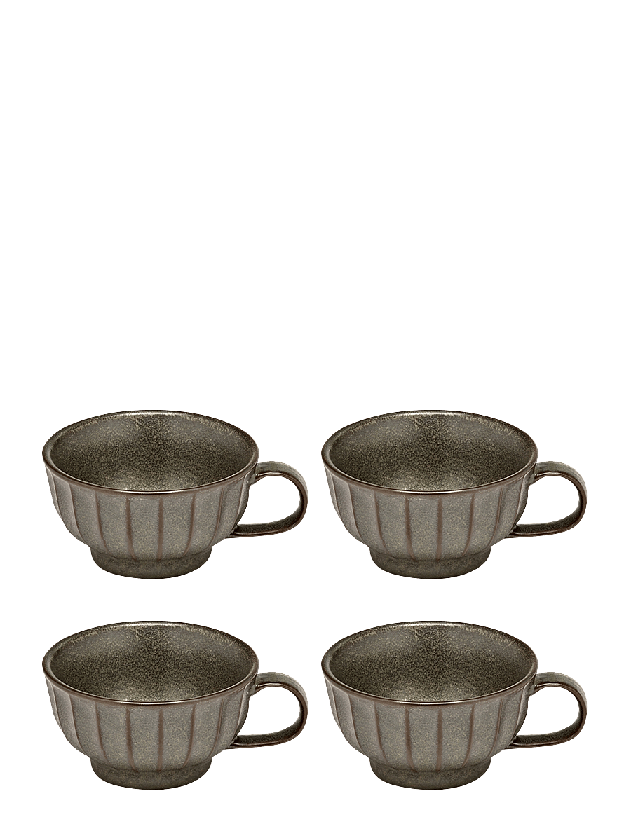 Serax - CAPPUCCINO CUP GREEN INKU BY SERGIO HERMAN SET/4 - kaffetassen - green - 0