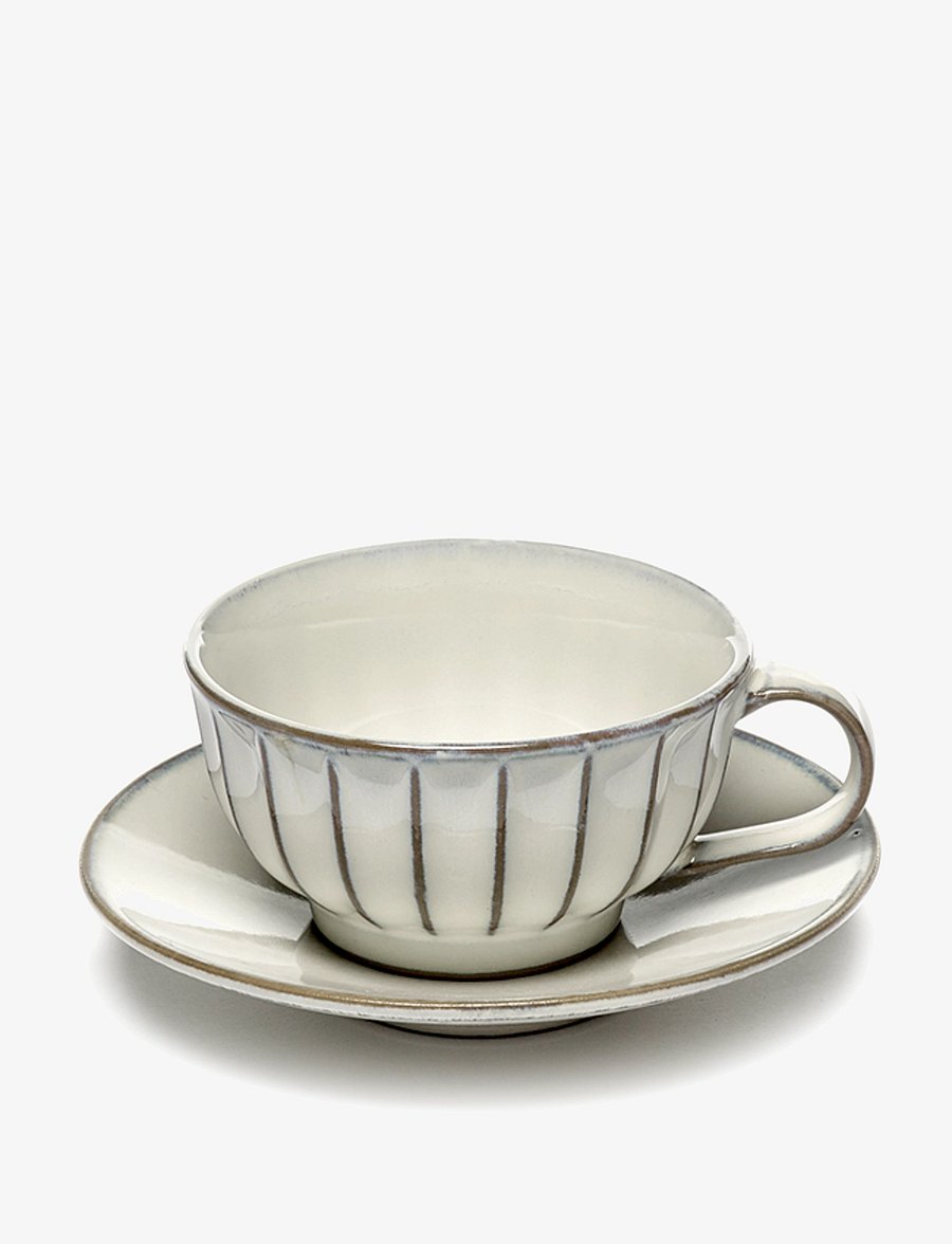 Serax - CAPPUCCINO CUP WHITE INKU BY SERGIO HERMAN SET/4 - kaffetassen - white - 1