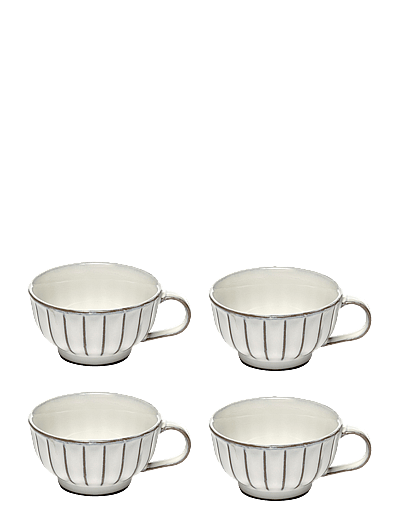 Serax CAPPUCCINO CUP WHITE INKU BY SERGIO HERMAN SET/4 - Tassid ja kruusid - WHITE / white