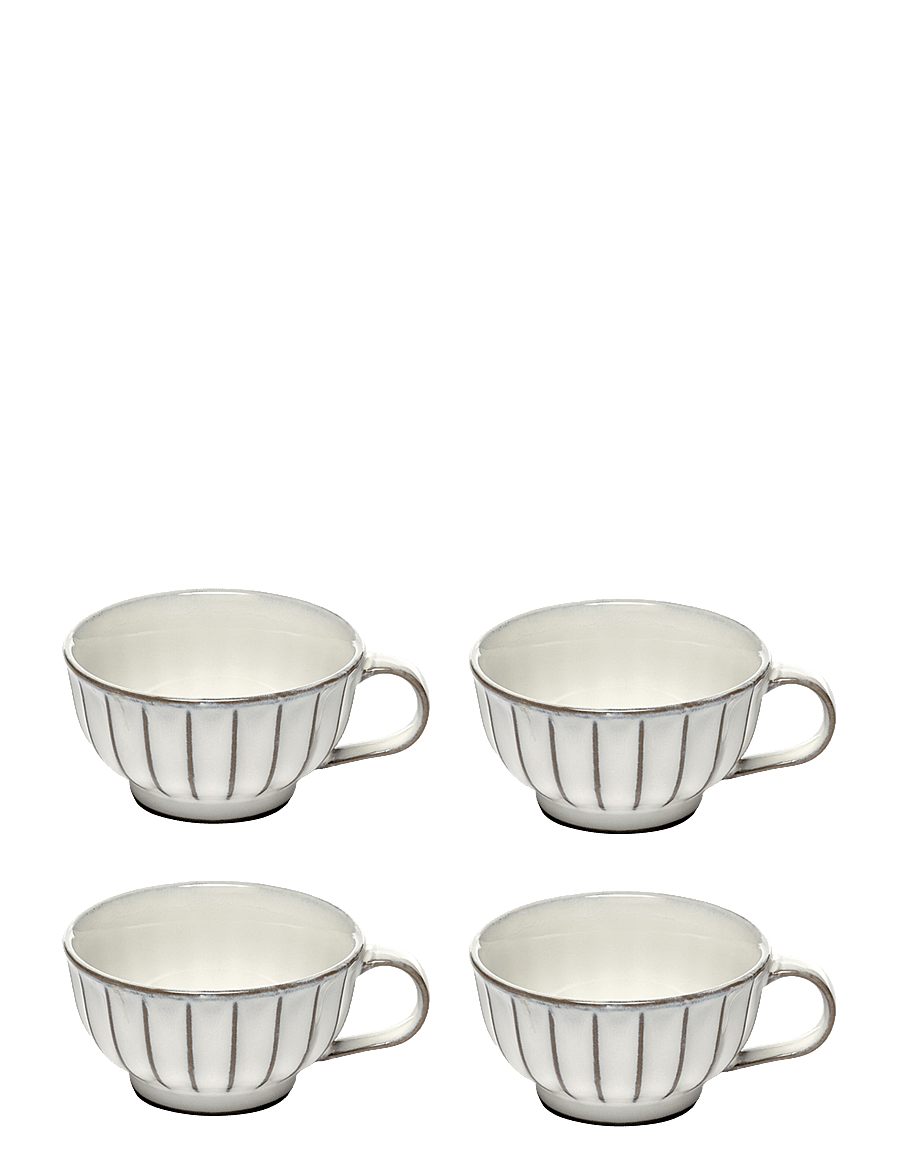 Serax - CAPPUCCINO CUP WHITE INKU BY SERGIO HERMAN SET/4 - kaffetassen - white - 0