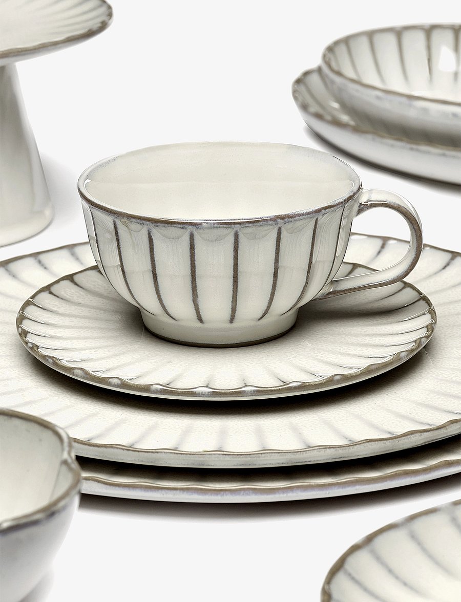 Serax - CAPPUCCINO CUP WHITE INKU BY SERGIO HERMAN SET/4 - kaffetassen - white - 2