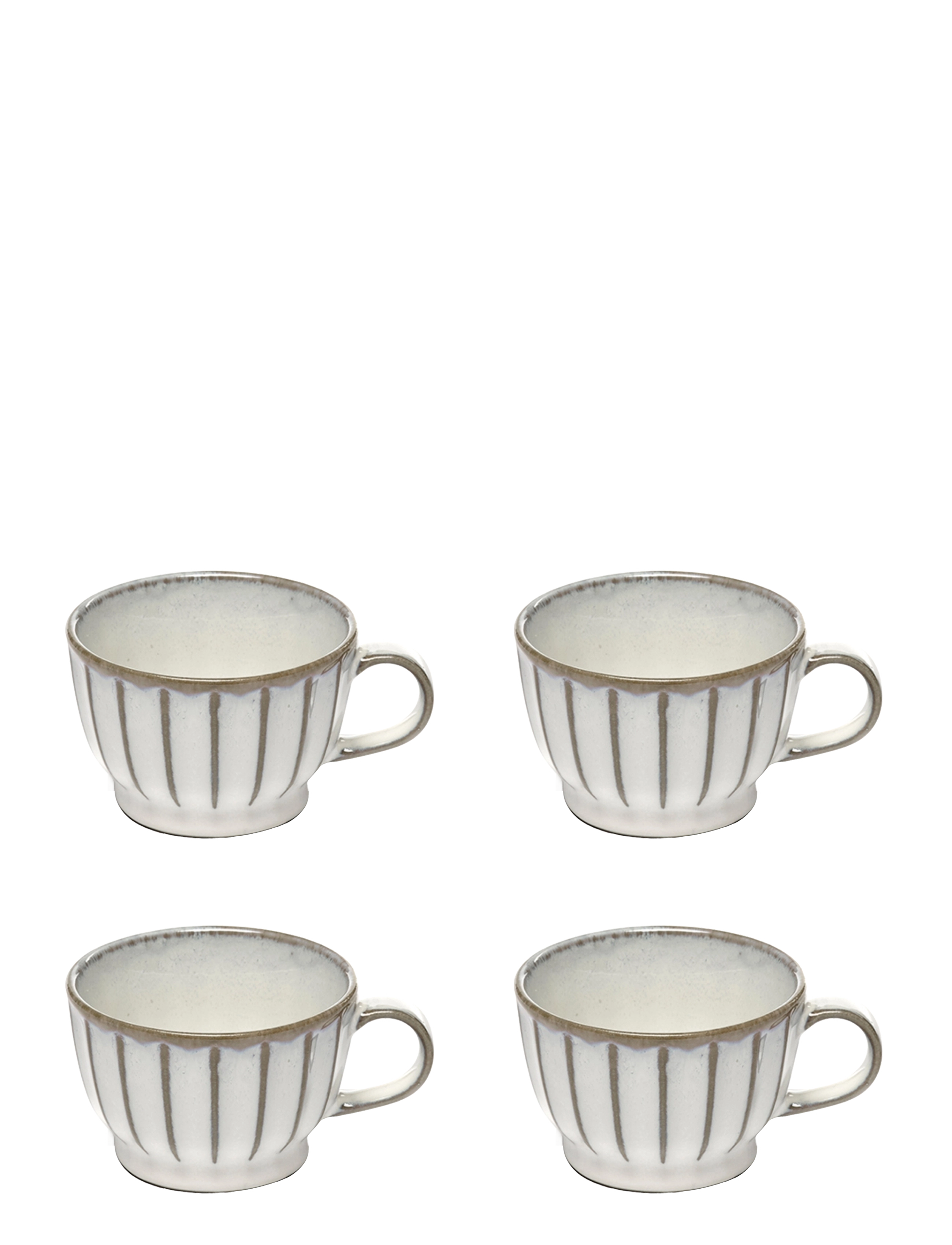 Serax COFFEE CUP 15 CL INKU BY SERGIO HERMAN SET/4 - Krus & Kopper - WHITE / white