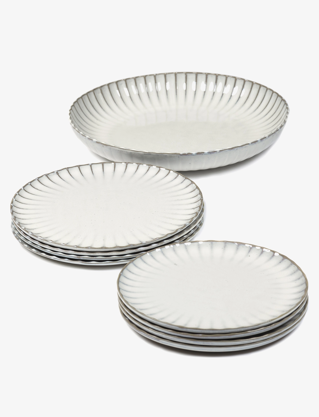 Serax DINNER SET INKU BY SERGIO HERMAN - Tableware sets - WHITE / white