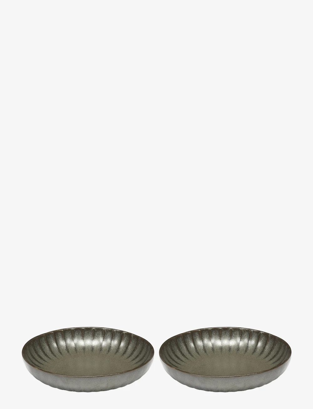 Serax - HIGH PLATE S GREEN INKU BY SERGIO HERMAN SET/2 - osta hinna alusel - green - 0