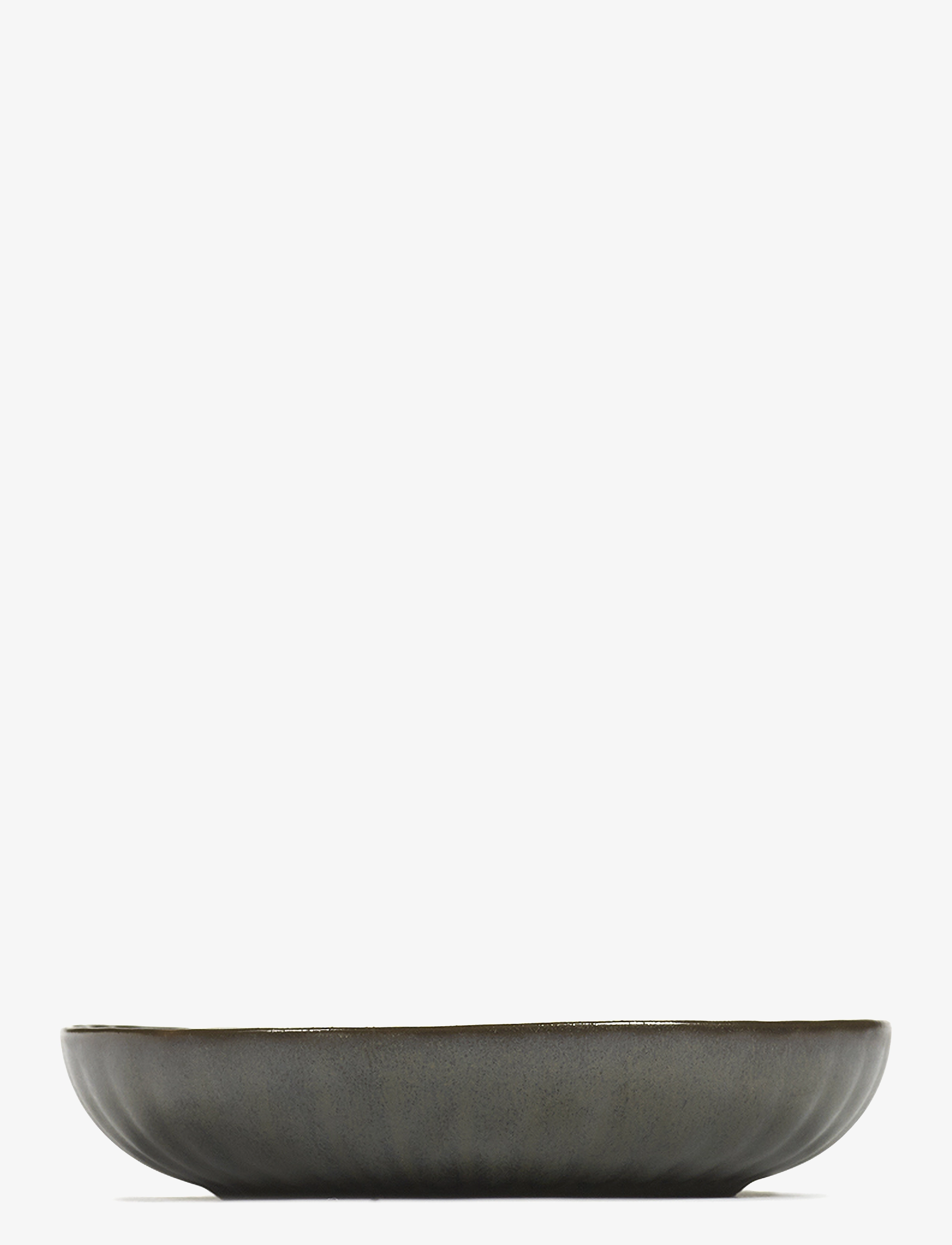 Serax - HIGH PLATE S GREEN INKU BY SERGIO HERMAN SET/2 - serveringsskåle - green - 1