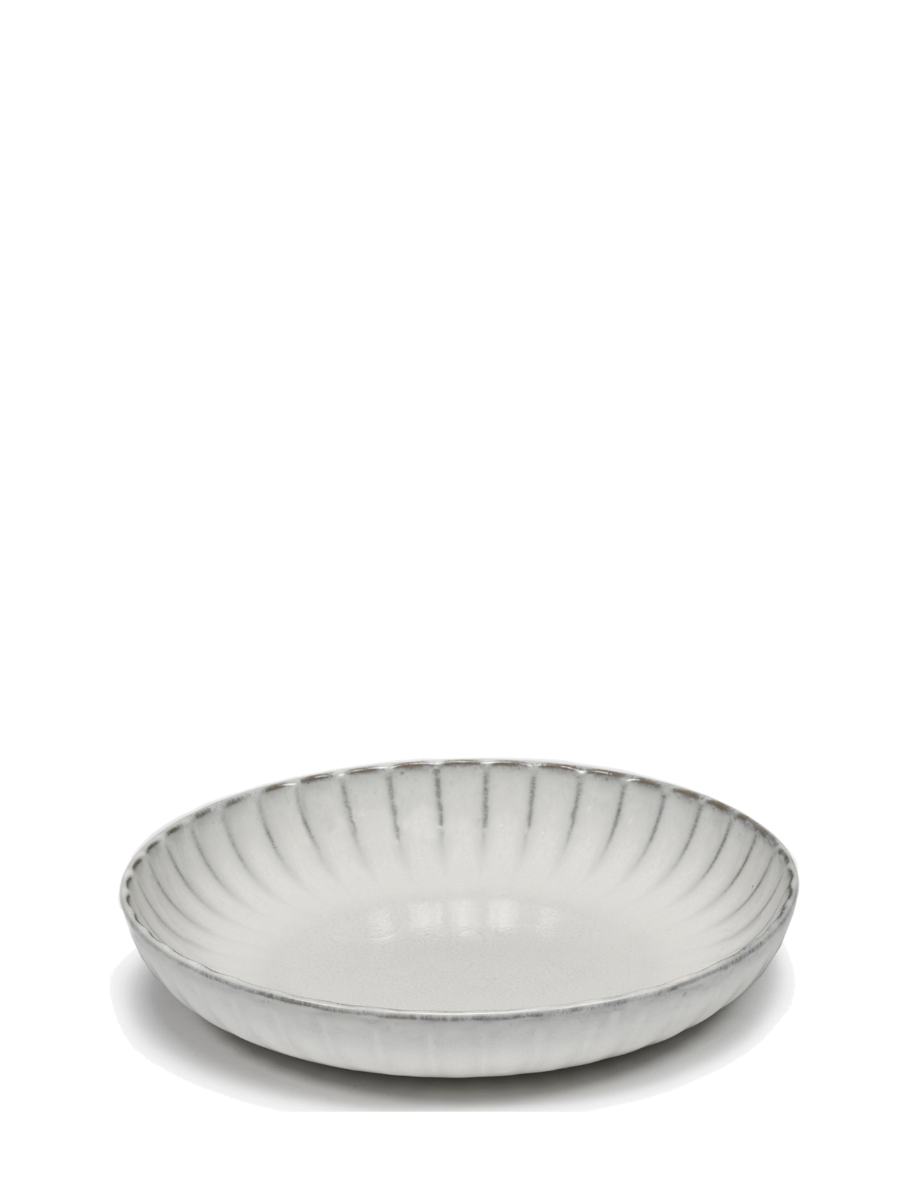 Serax HIGH PLATE M WHITE INKU set/2 - Serax - WHITE / white