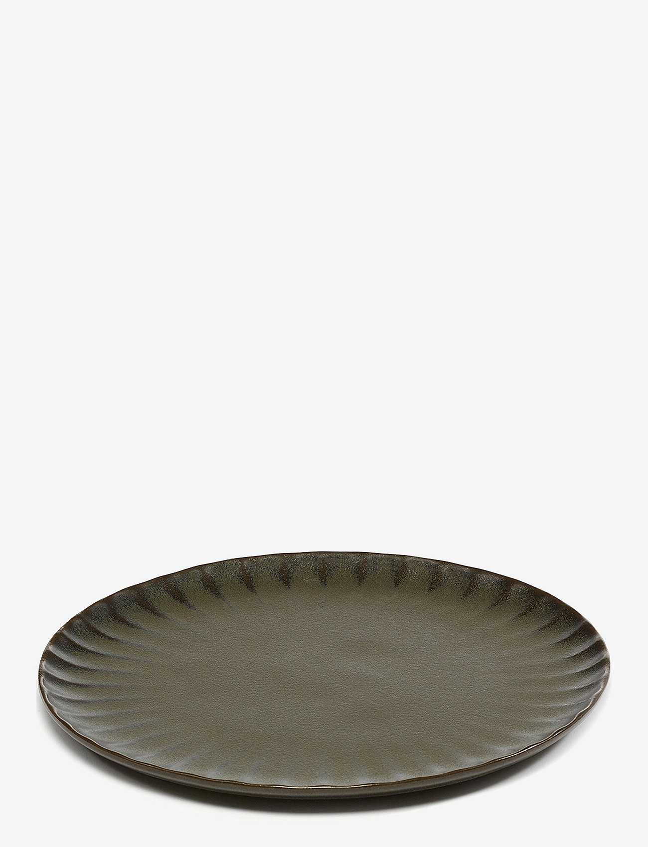 Serax - PLATE M GREEN INKU BY SERGIO HERMAN SET/4 - frühstücksteller - green - 3