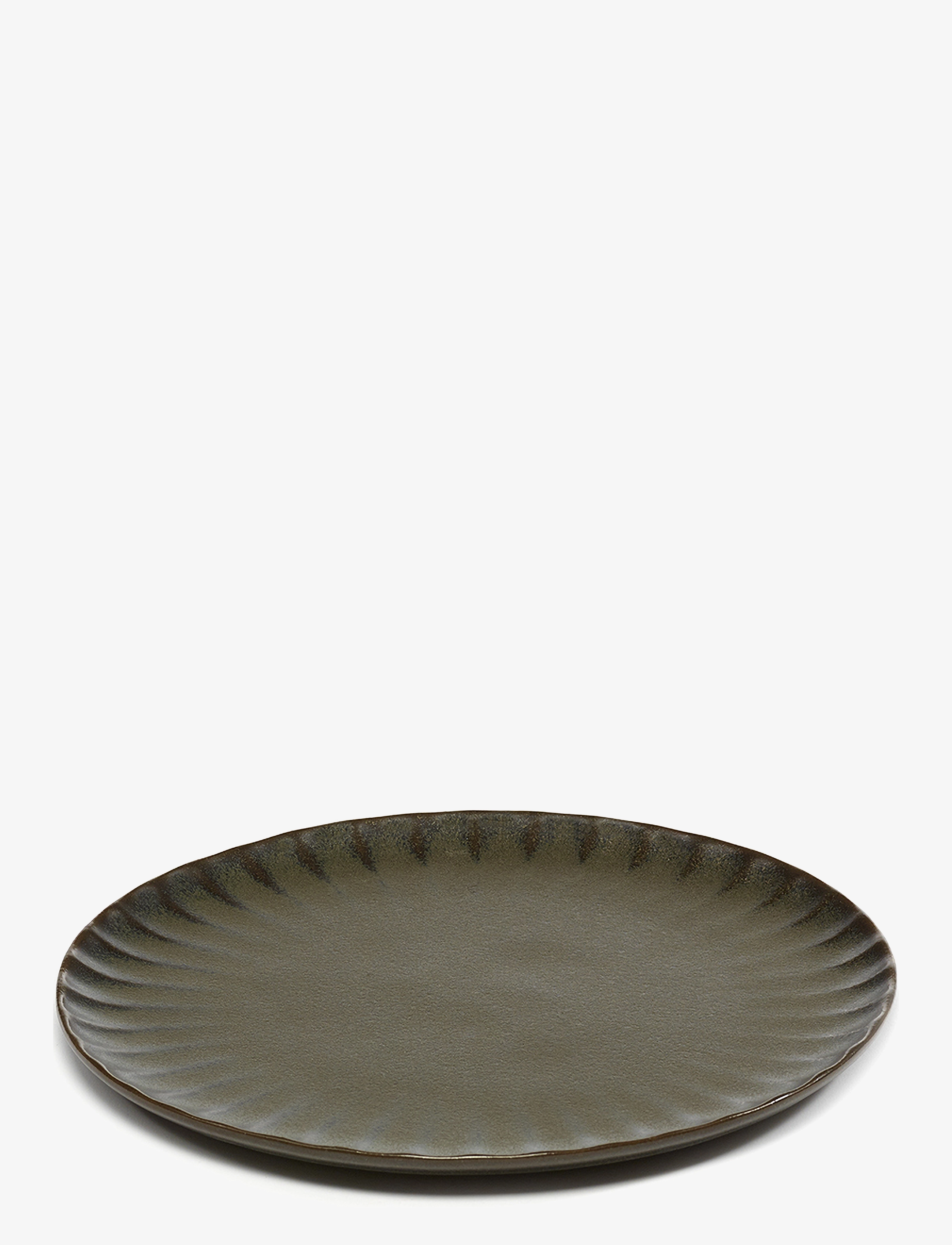 Serax - PLATE M GREEN INKU BY SERGIO HERMAN SET/4 - frühstücksteller - green - 3