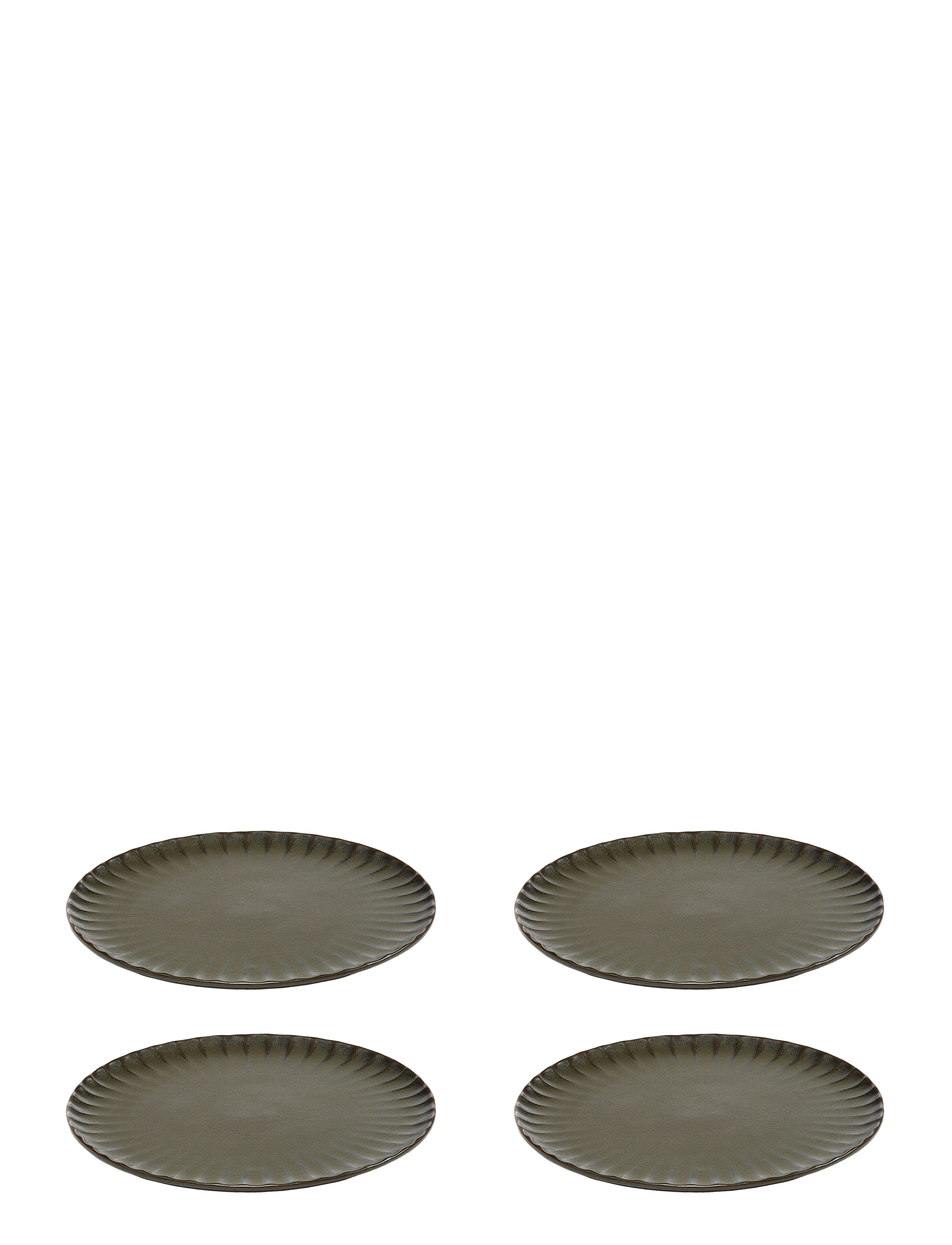Serax Plate L Green Inku By Sergio Herman Set/4, Ø 24 cm, Plates, Grün - Small Homeware