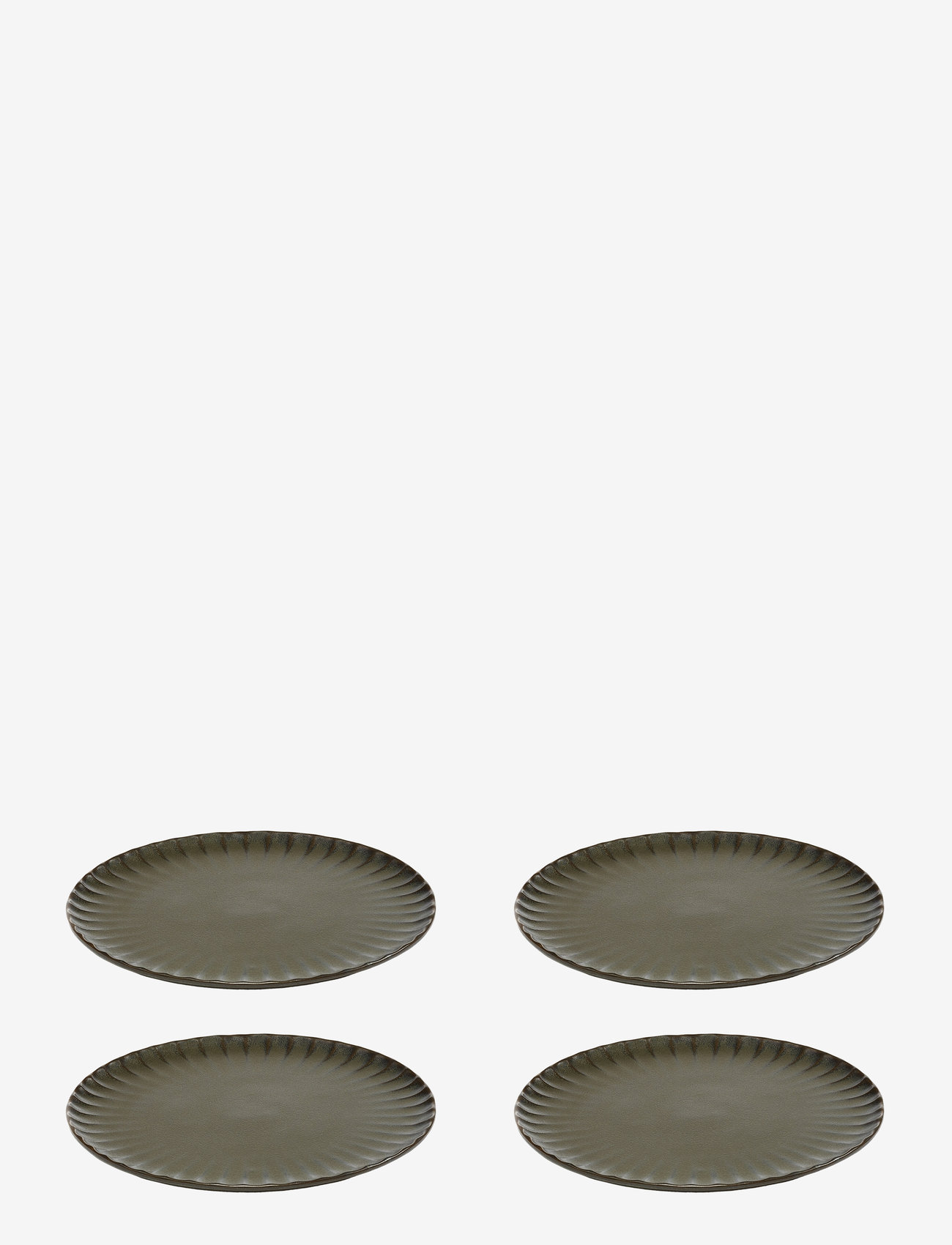 Serax - PLATE L GREEN INKU BY SERGIO HERMAN SET/4 - small plates - green - 0