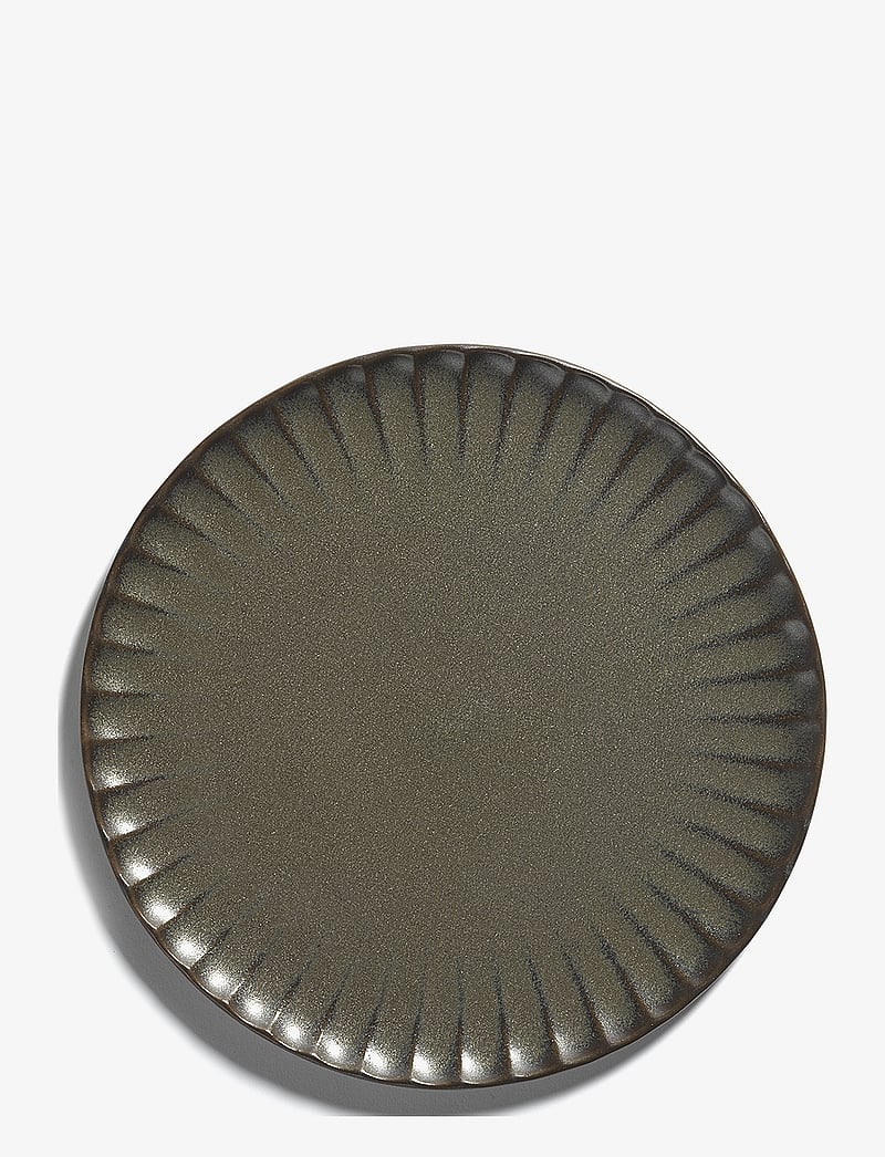 Serax - PLATE L GREEN INKU BY SERGIO HERMAN SET/4 - frühstücksteller - green - 2