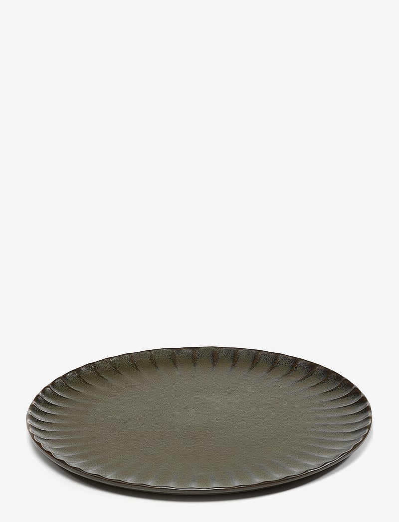 Serax - PLATE L GREEN INKU BY SERGIO HERMAN SET/4 - frühstücksteller - green - 3