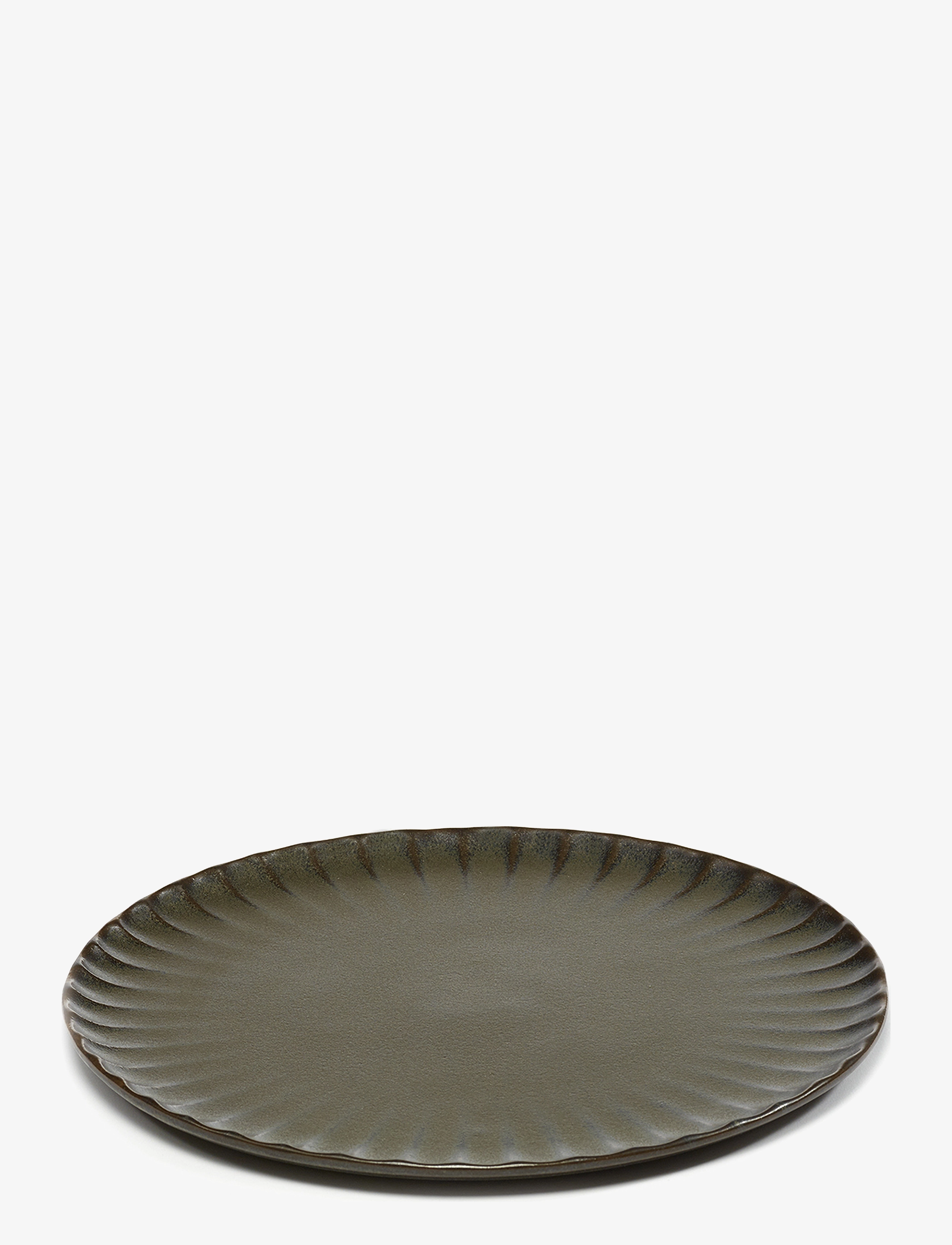 Serax - PLATE L GREEN INKU BY SERGIO HERMAN SET/4 - lėkštutės - green - 3