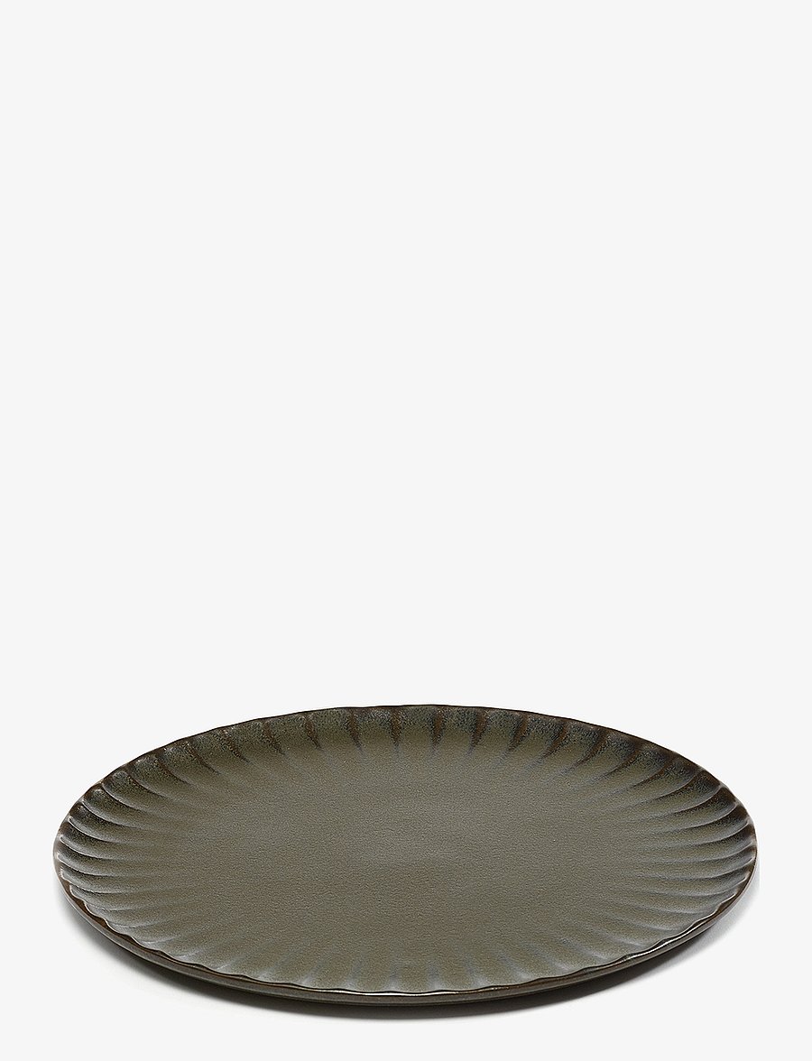 Serax - PLATE L GREEN INKU BY SERGIO HERMAN SET/4 - frühstücksteller - green - 3