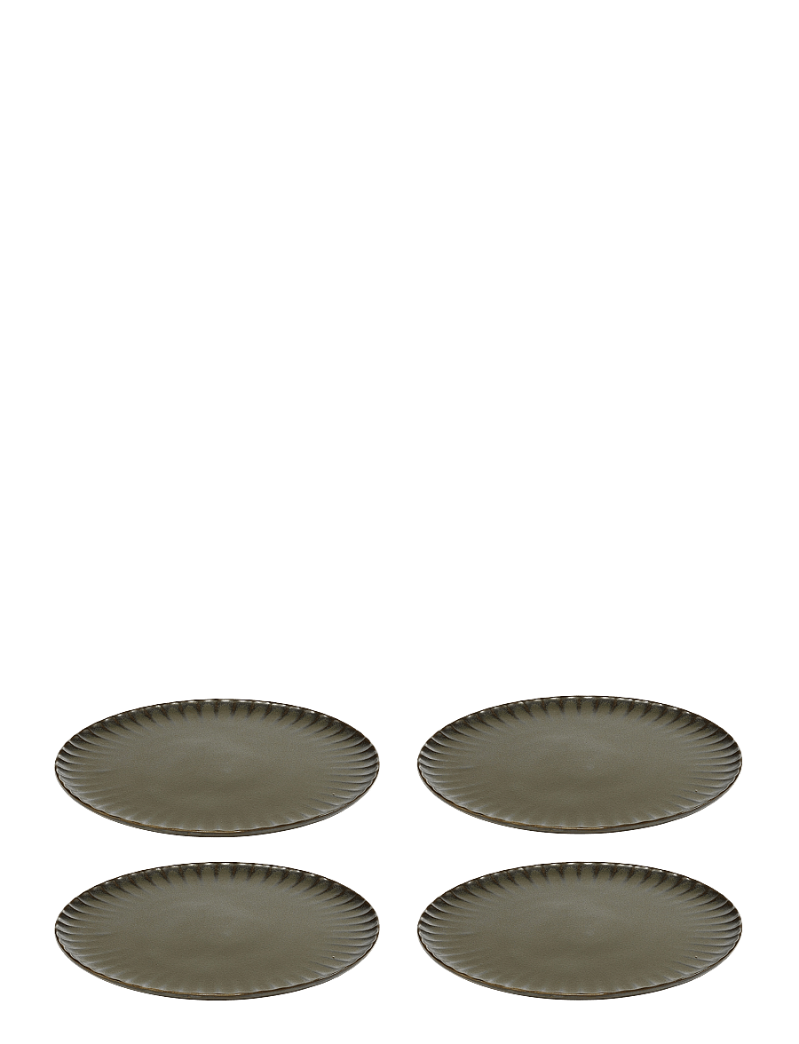 Serax - PLATE XL GREEN INKU BY SERGIO HERMAN SET/4 - speiseteller - green - 0