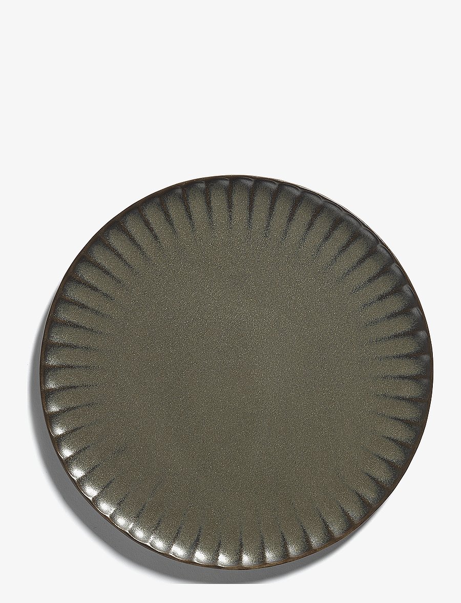 Serax - PLATE XL GREEN INKU BY SERGIO HERMAN SET/4 - speiseteller - green - 2