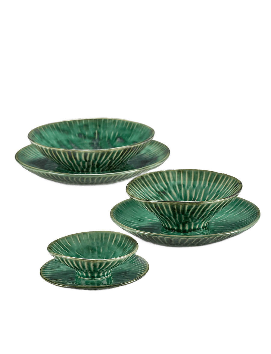 Serax - PLATE M GREEN VERDE LANZA SET/2 - talerze obiadowe - green - 0