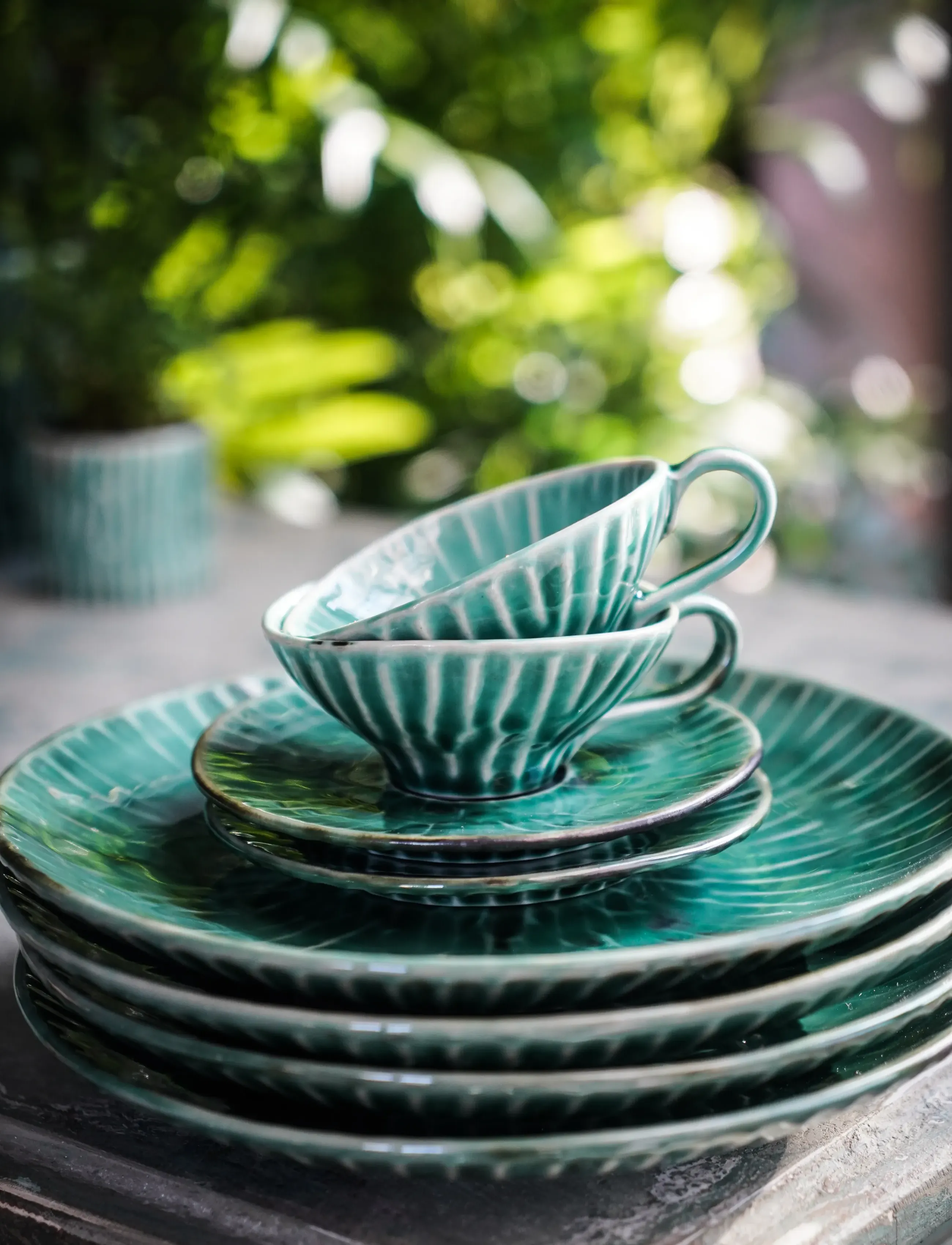 Serax Plate L Green Verde Lanza Set/2, Ø 27 cm, Plates, Grün - Dinner Homeware