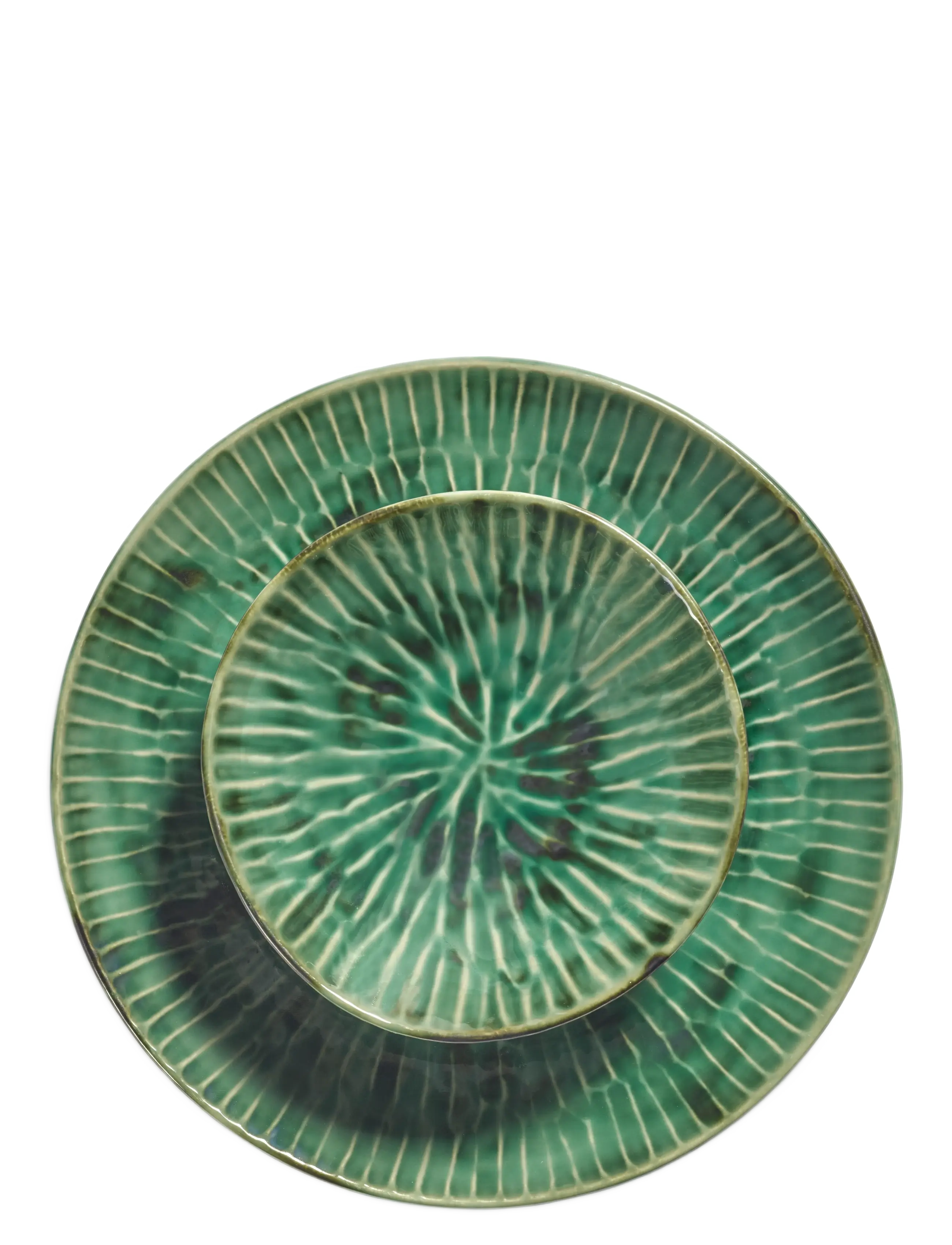 Serax - PLATE L GREEN VERDE LANZA SET/2 - Šķīvji - green - 3