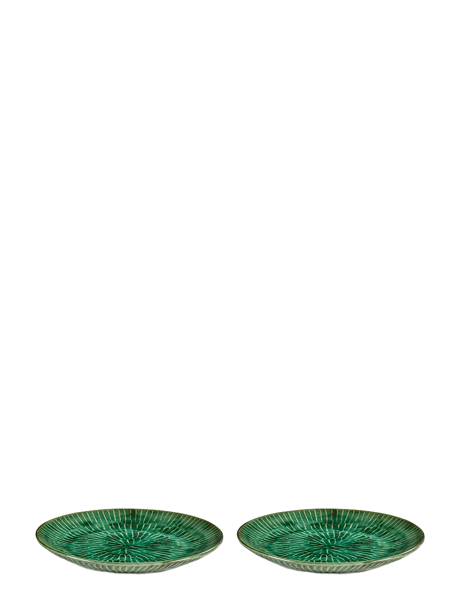 Serax - PLATE L GREEN VERDE LANZA SET/2 - pusdienu šķīvji - green - 1