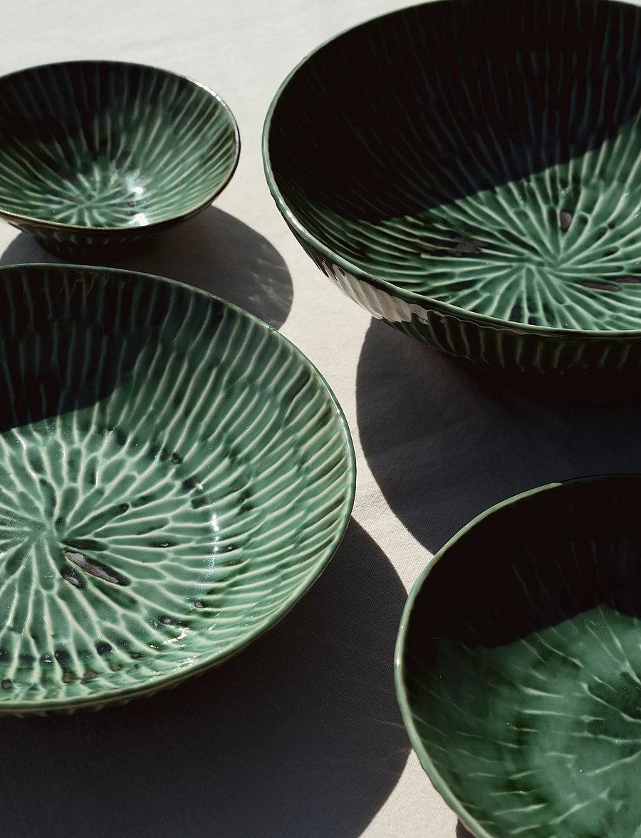 Serax - SALAD BOWL GREEN VERDE LANZA - serviravimo dubenėliai - green - 5