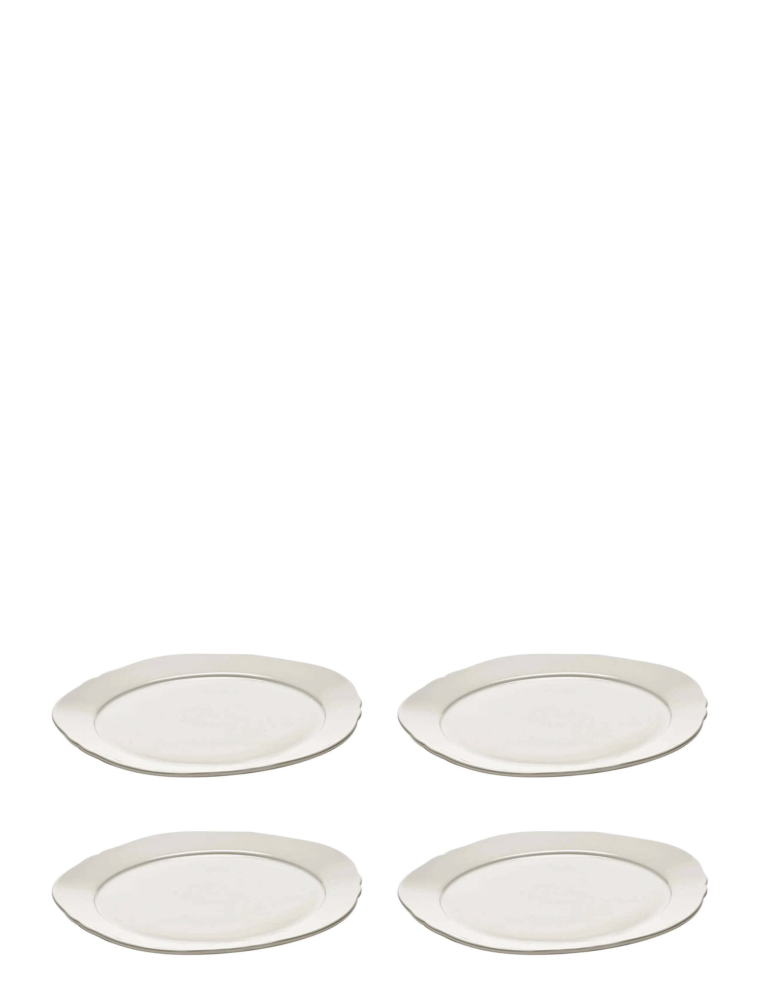 Serax Plate S White Silhouette Set/4, Small Plade, Hvid, Str: ONE SIZE