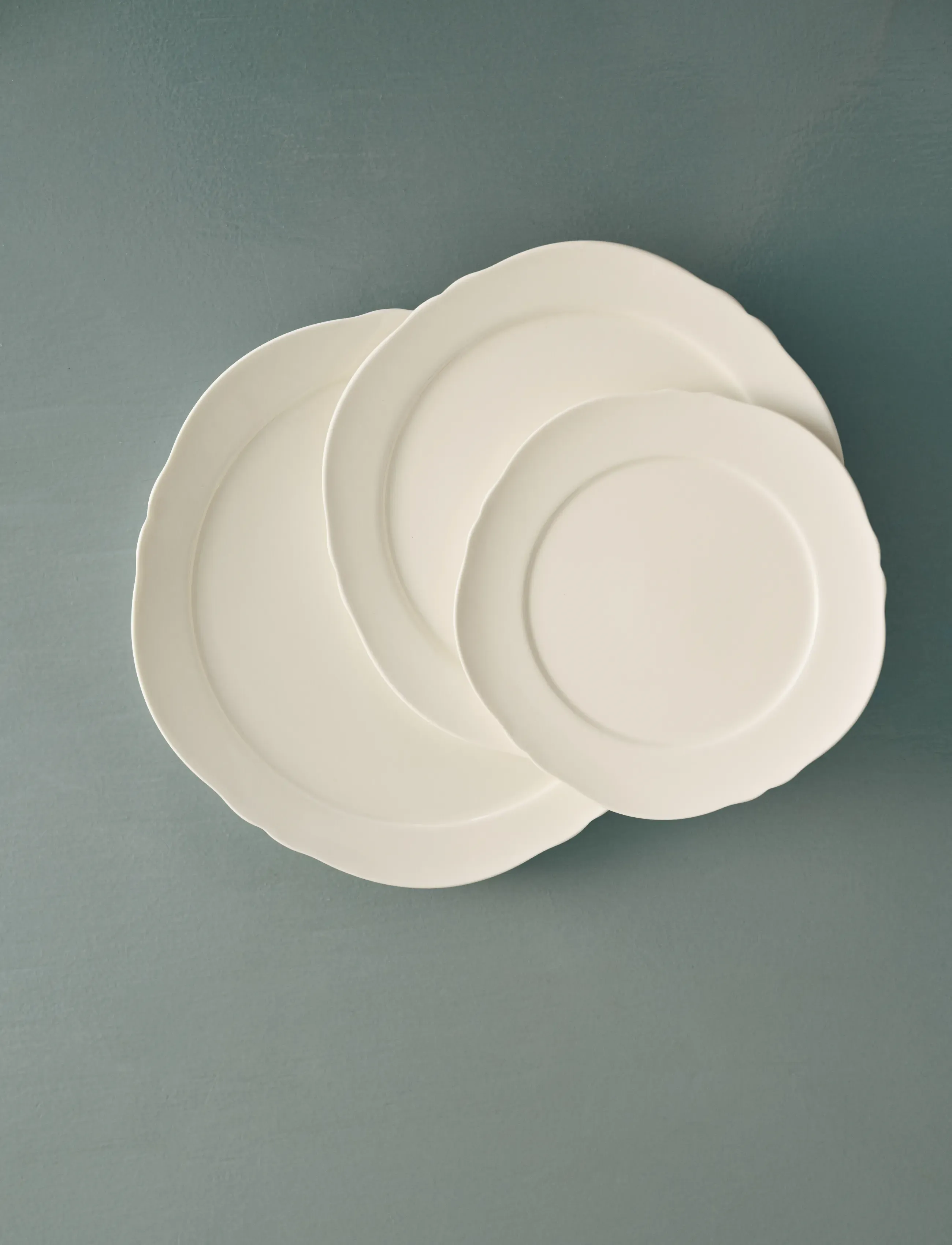 Serax Plate L White Silhouette Set/4, One Size, Plates, Weiß - Dinner Homeware