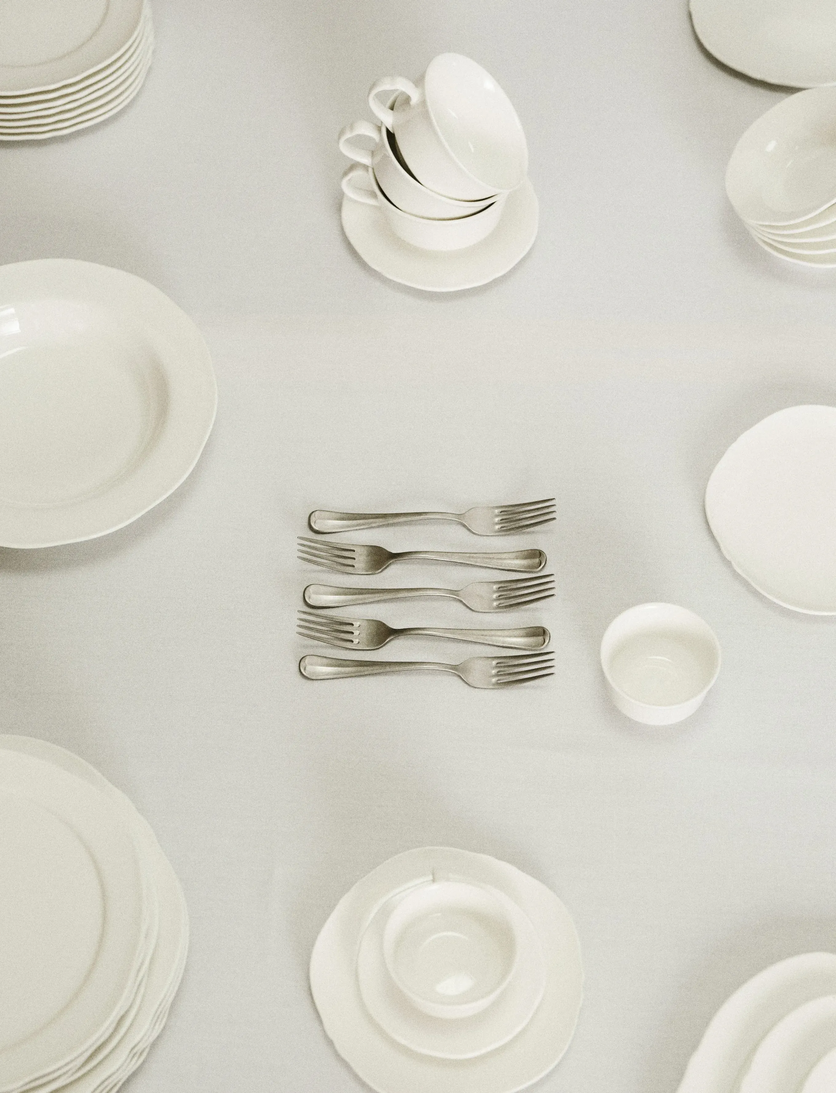 Serax - PLATE L WHITE SILHOUETTE set/4 - white - 3