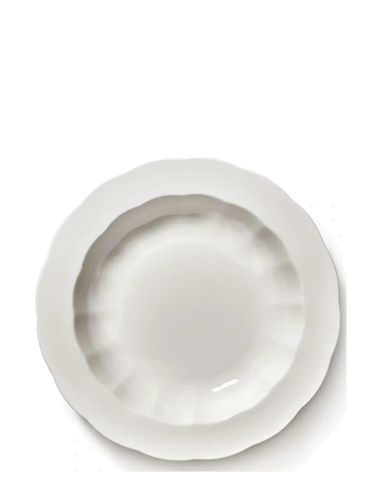 Serax - HIGH PLATE M WHITE SILHOUETTE set/4 - white - 2