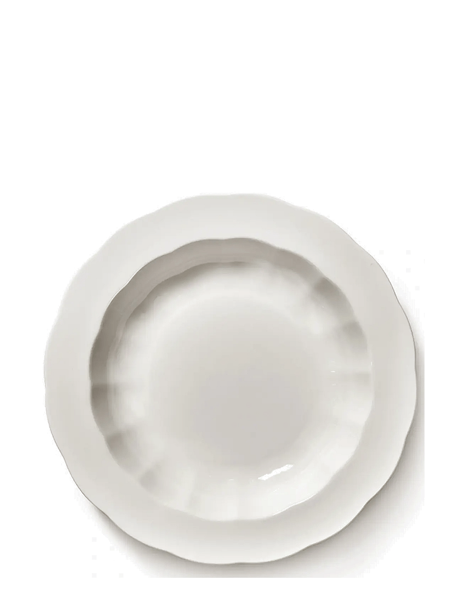 Serax - HIGH PLATE M WHITE SILHOUETTE set/4 - white - 2