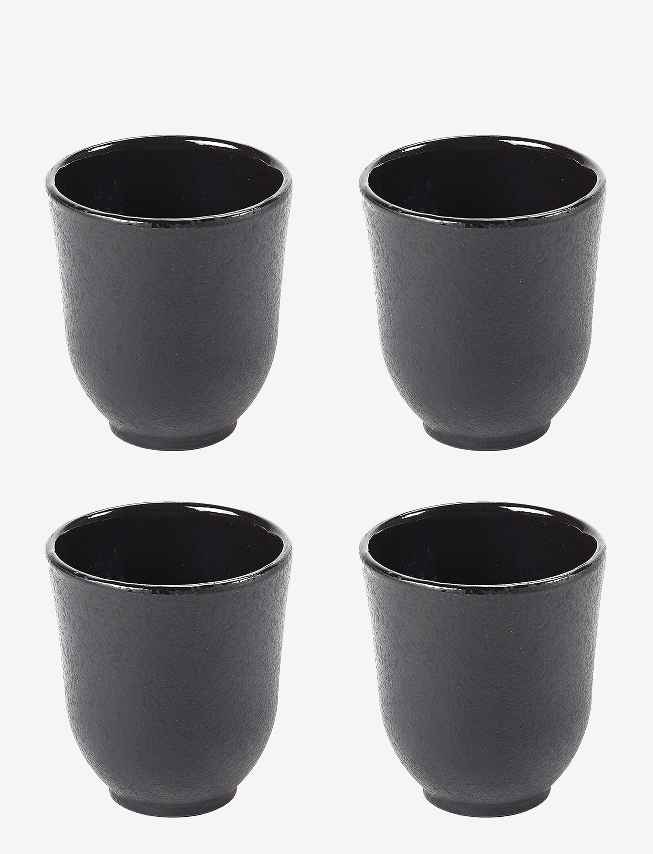 Serax - CUP CAST-IRON INKU BY SERGIO HERMAN SET/4 - köp efter pris - black - 0